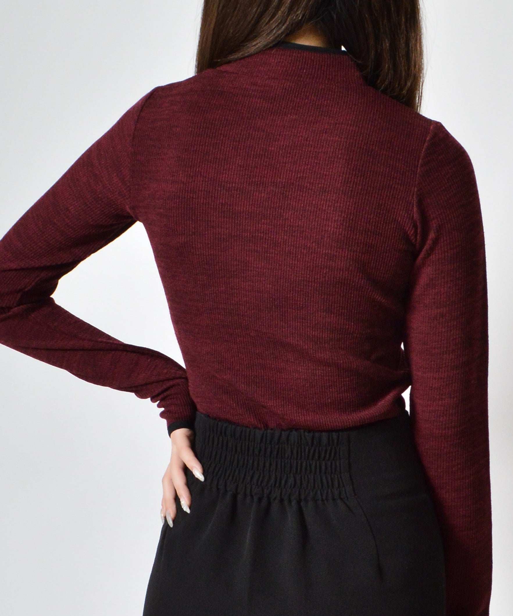 スピリトーゾ Spiritoso チャイナニットトップス