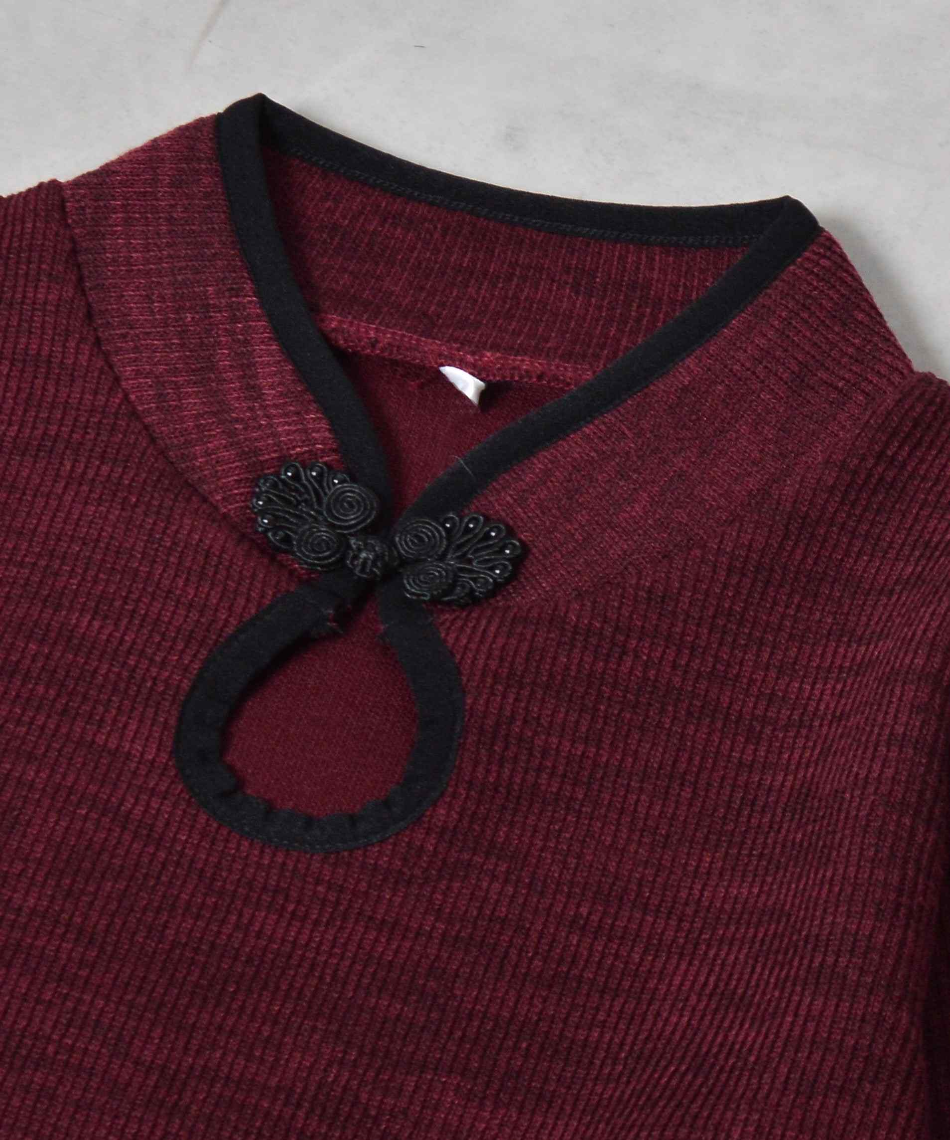 スピリトーゾ Spiritoso チャイナニットトップス