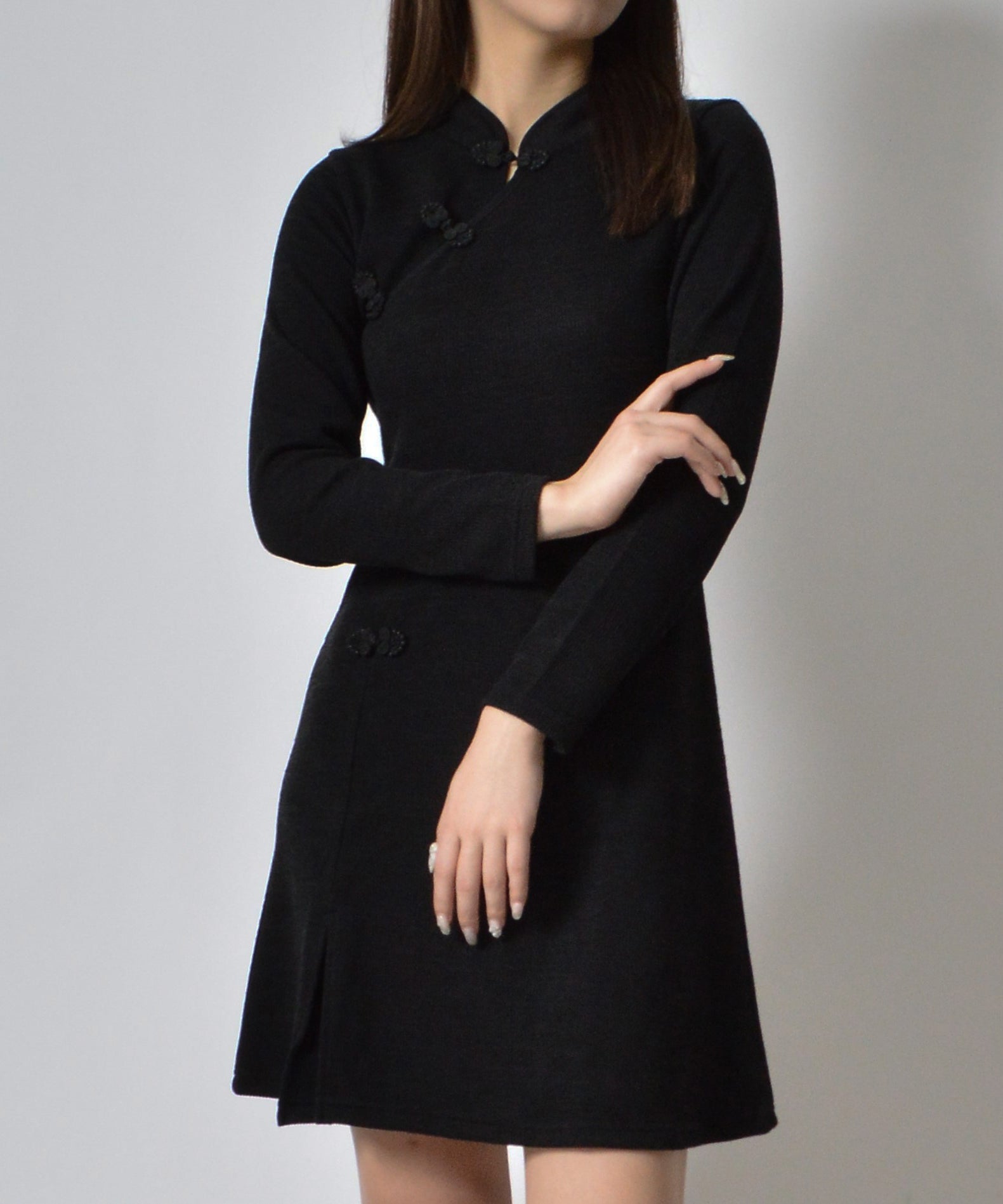 スピリトーゾ Spiritoso チャイナニットワンピース