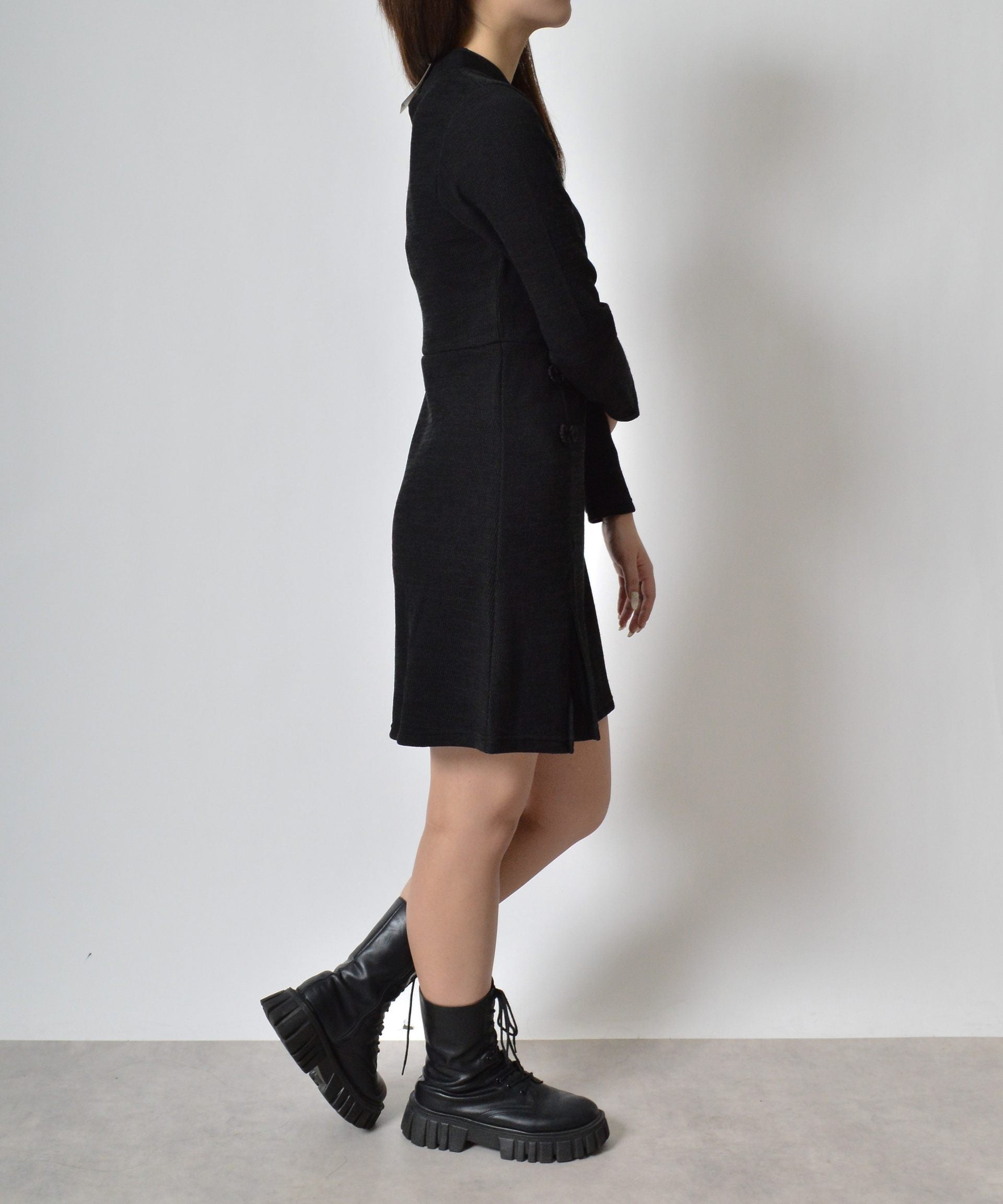 スピリトーゾ Spiritoso チャイナニットワンピース