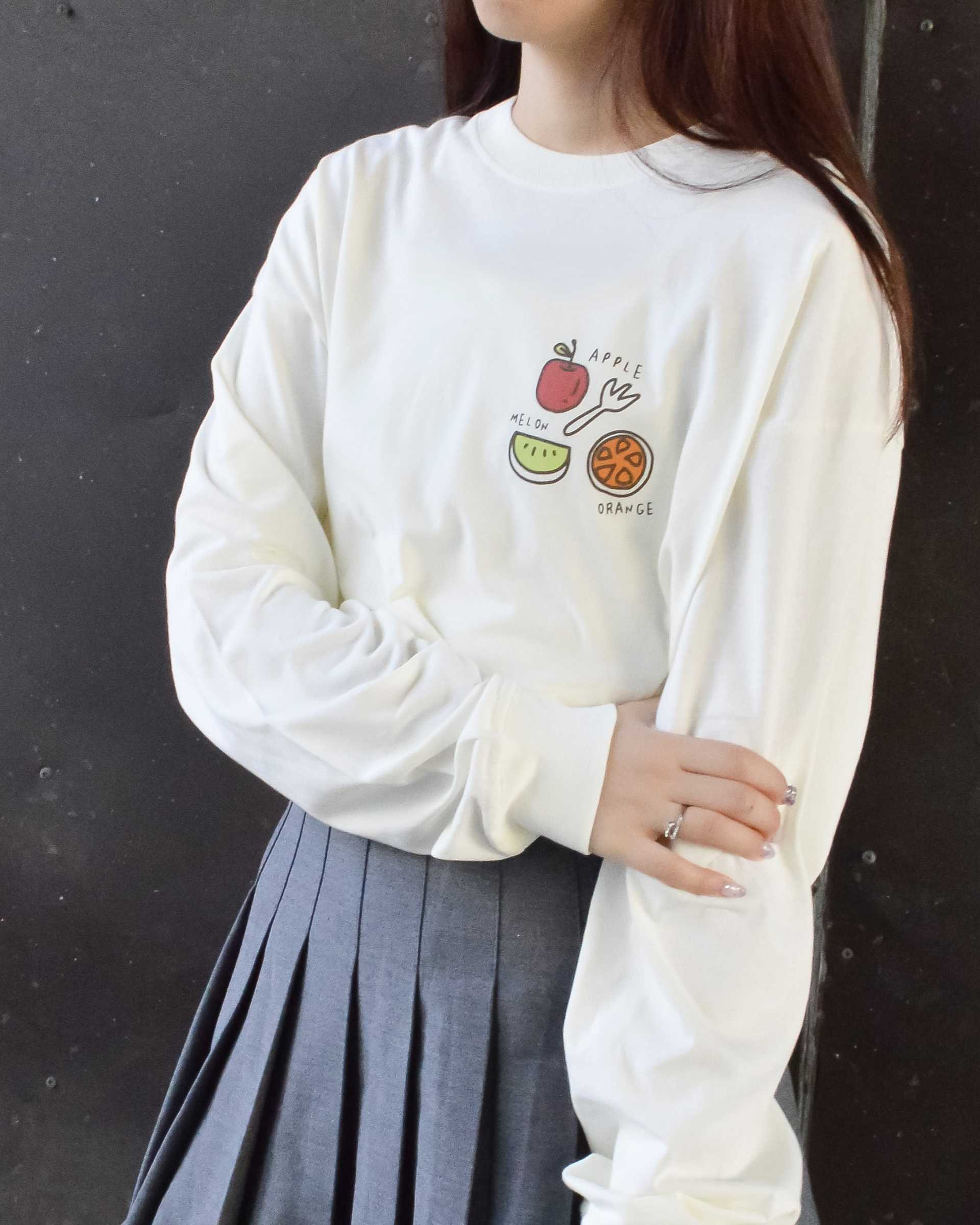 スピリトーゾ Spiritoso ワンポイントフルーツロゴTシャツ