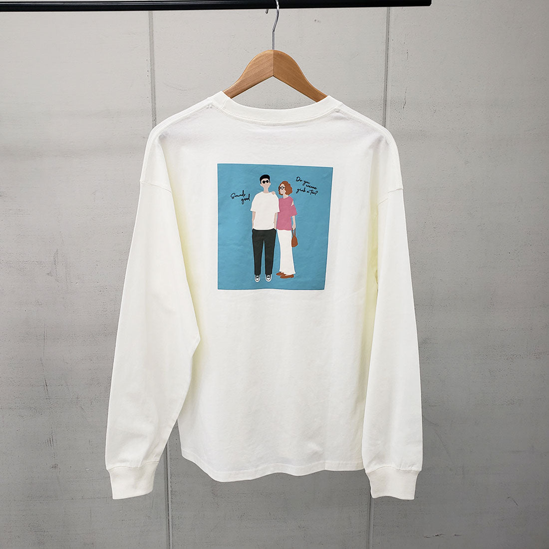 スピリトーゾ Spiritoso ニュアンスカップルロンT(オフホワイト) オフホワイト