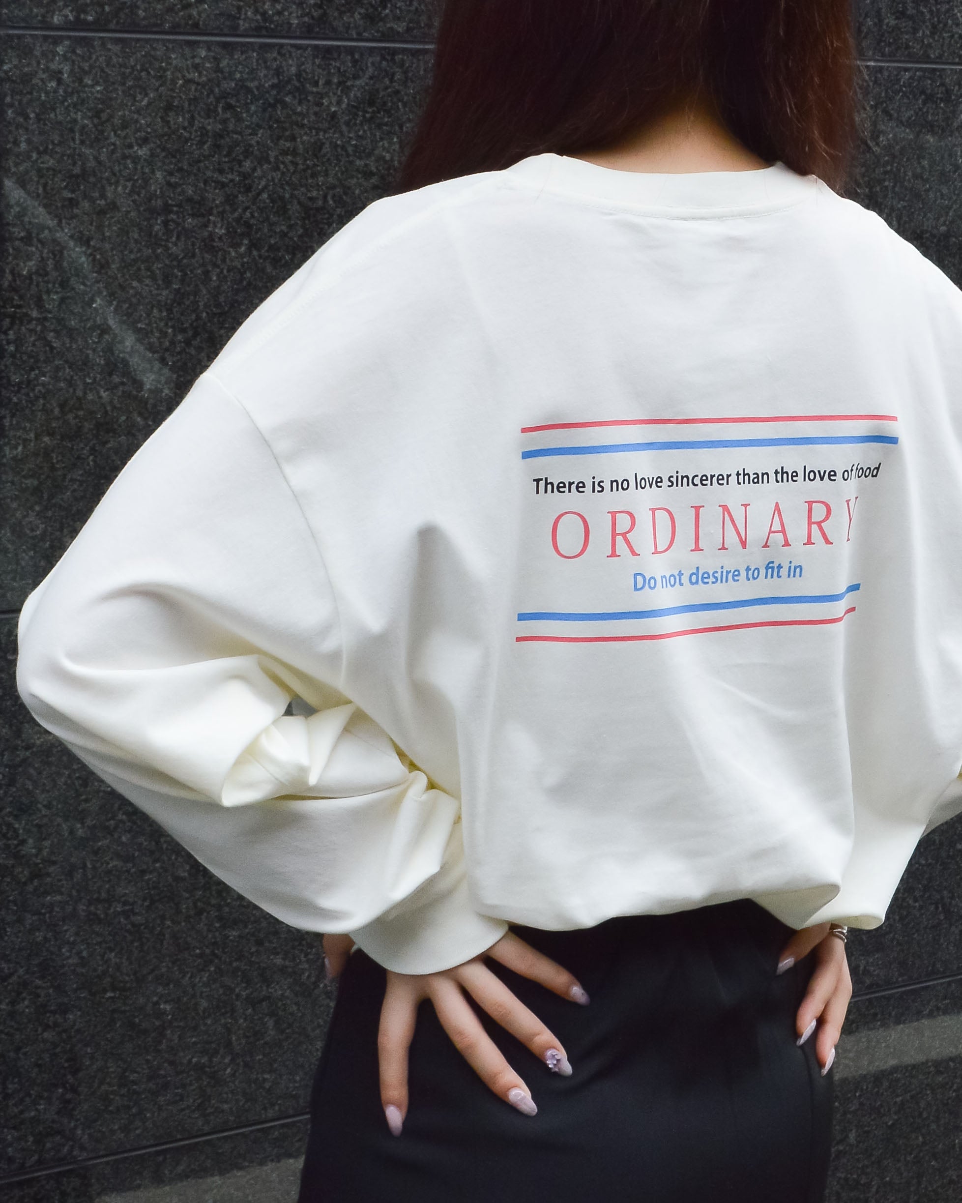 スピリトーゾ Spiritoso ORDINARYプリントTシャツ,オフホワイト