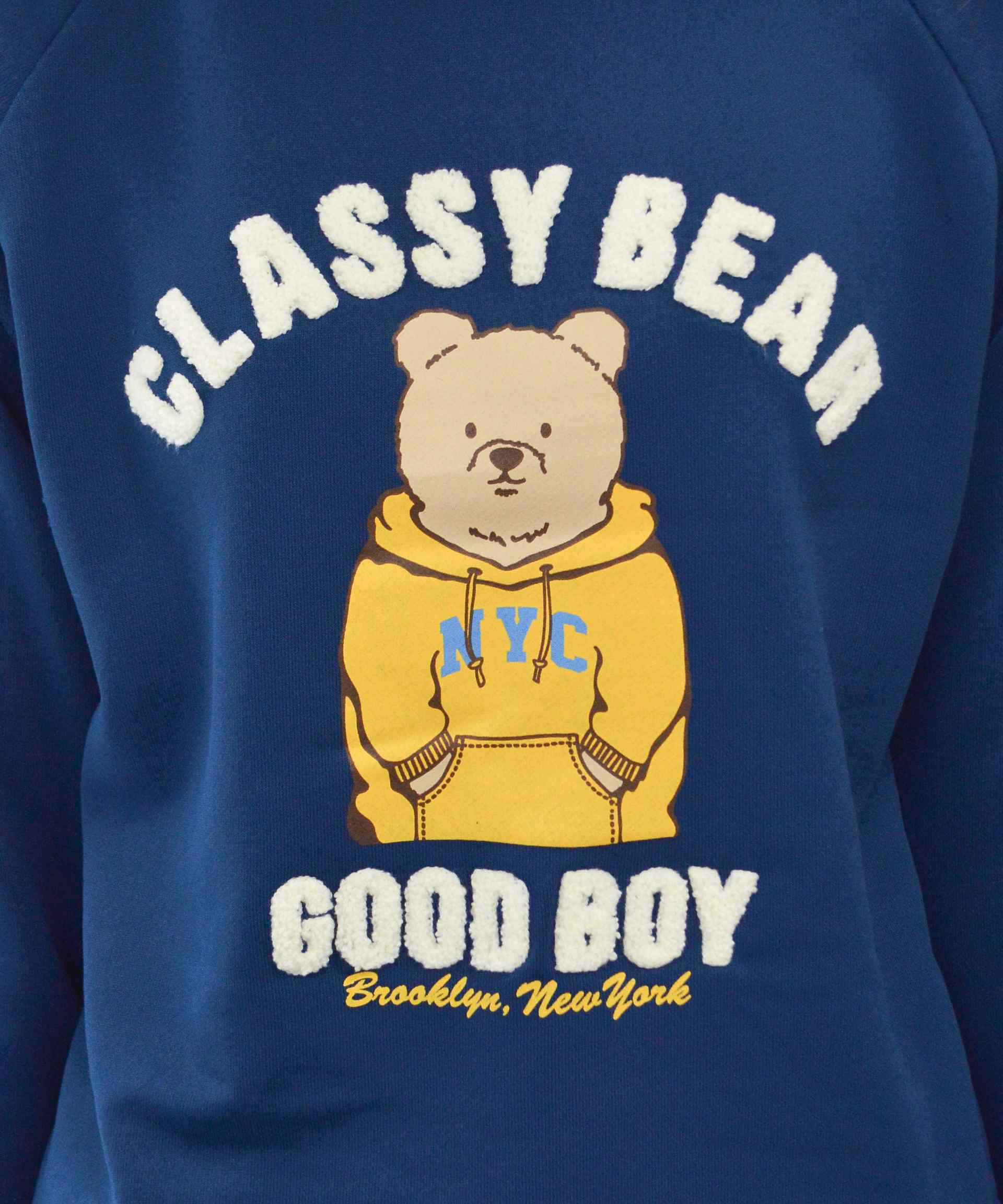 Spiritoso Bear Print Raglan Sweatshirt