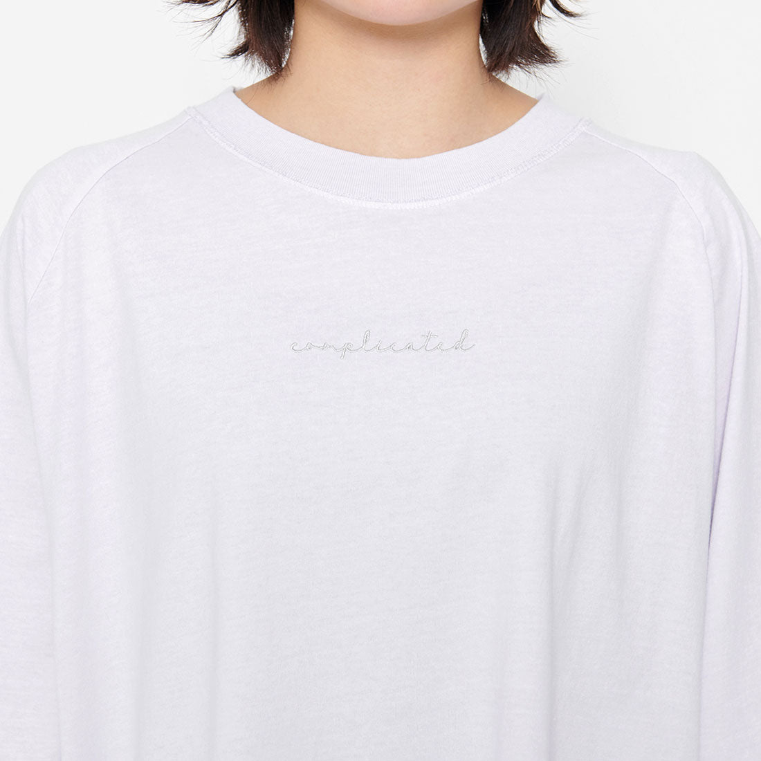 スピリトーゾ Spiritoso Complicated刺繍 ラグランTシャツ