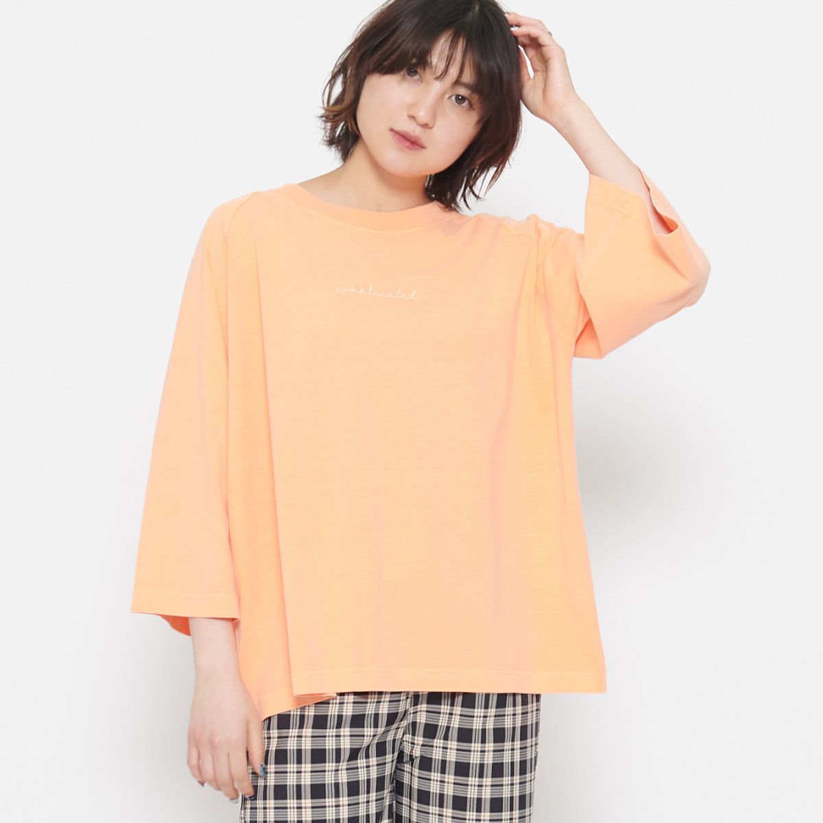 スピリトーゾ Spiritoso Complicated刺繍 ラグランTシャツ