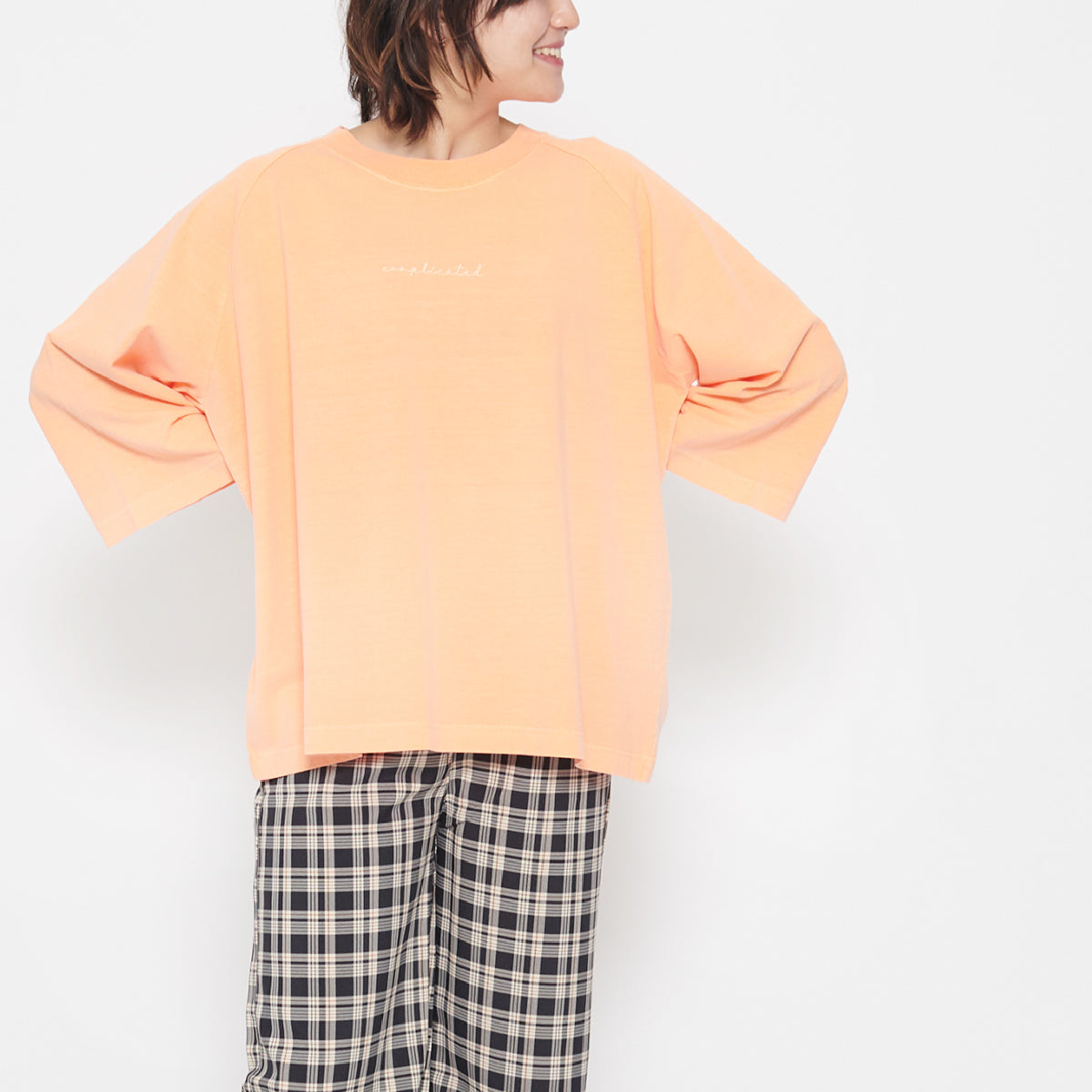 スピリトーゾ Spiritoso Complicated刺繍 ラグランTシャツ