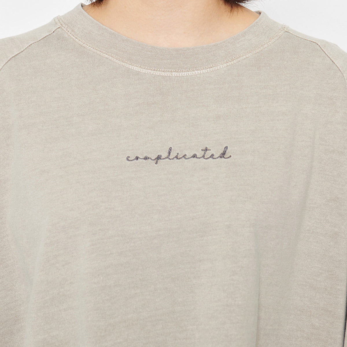 スピリトーゾ Spiritoso Complicated刺繍 ラグランTシャツ