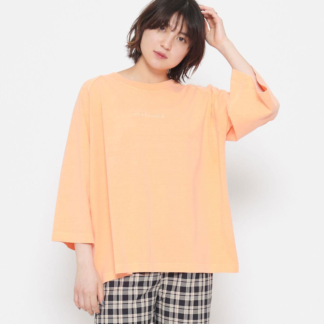 スピリトーゾ Spiritoso Complicated刺繍 ラグランTシャツ