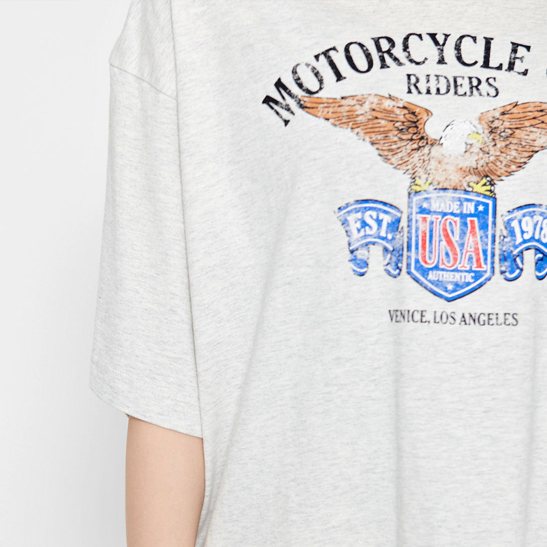 スピリトーゾ Spiritoso イーグルプリントTシャツ