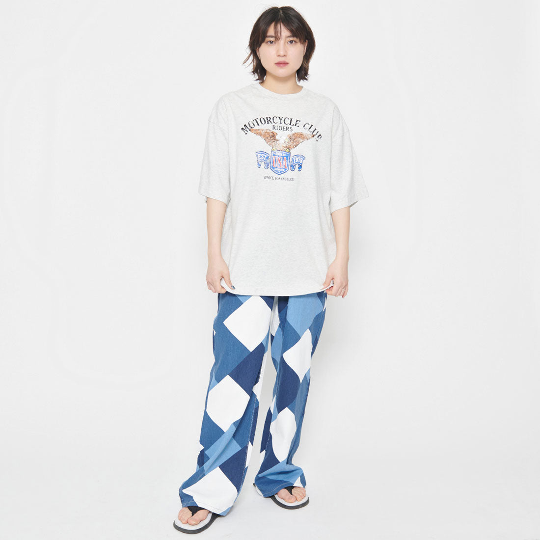 スピリトーゾ Spiritoso イーグルプリントTシャツ