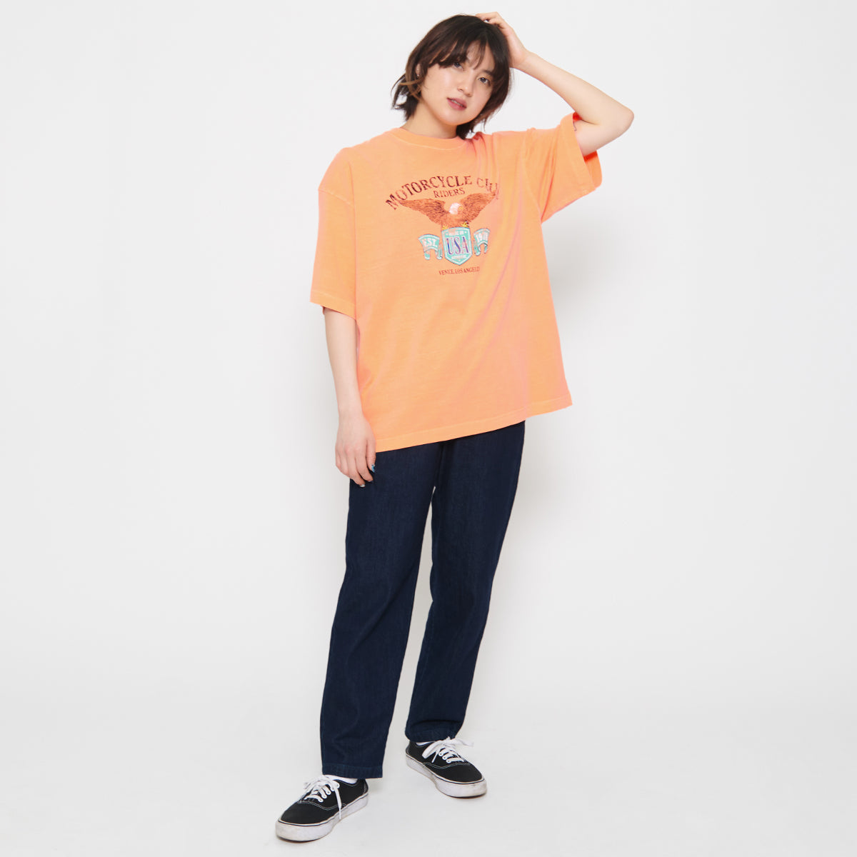 スピリトーゾ Spiritoso イーグルプリントTシャツ