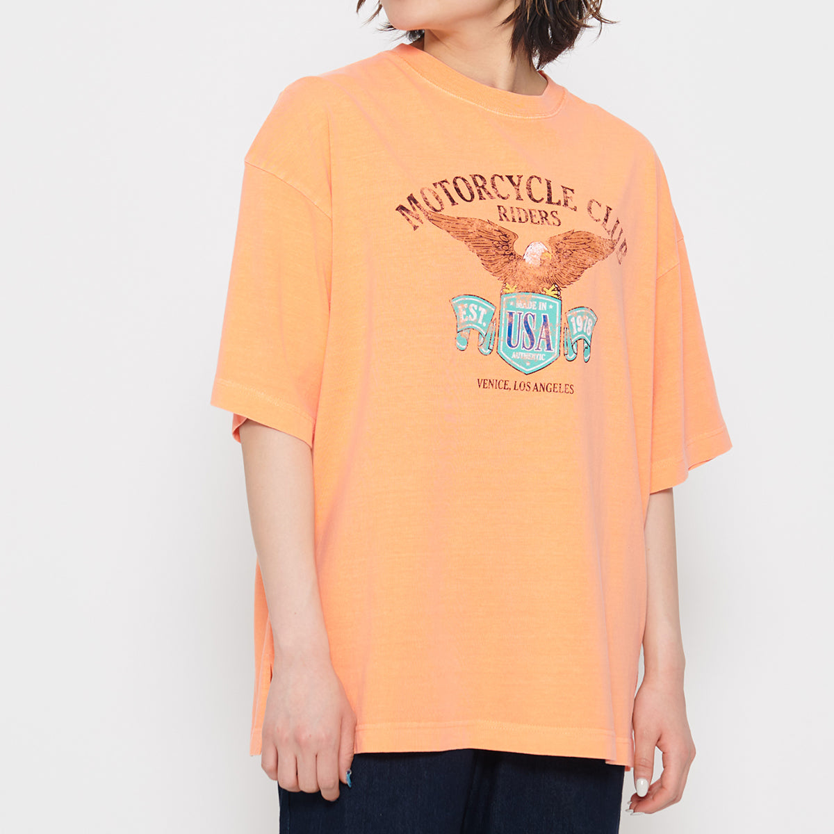 スピリトーゾ Spiritoso イーグルプリントTシャツ