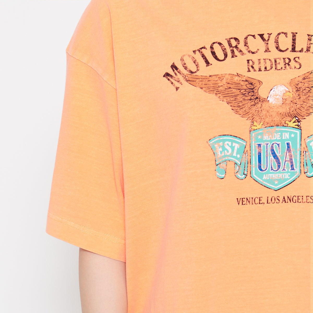 スピリトーゾ Spiritoso イーグルプリントTシャツ