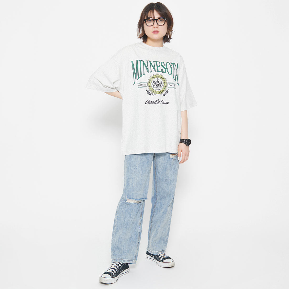 スピリトーゾ Spiritoso MINESOTAカレッジロゴTシャツ
