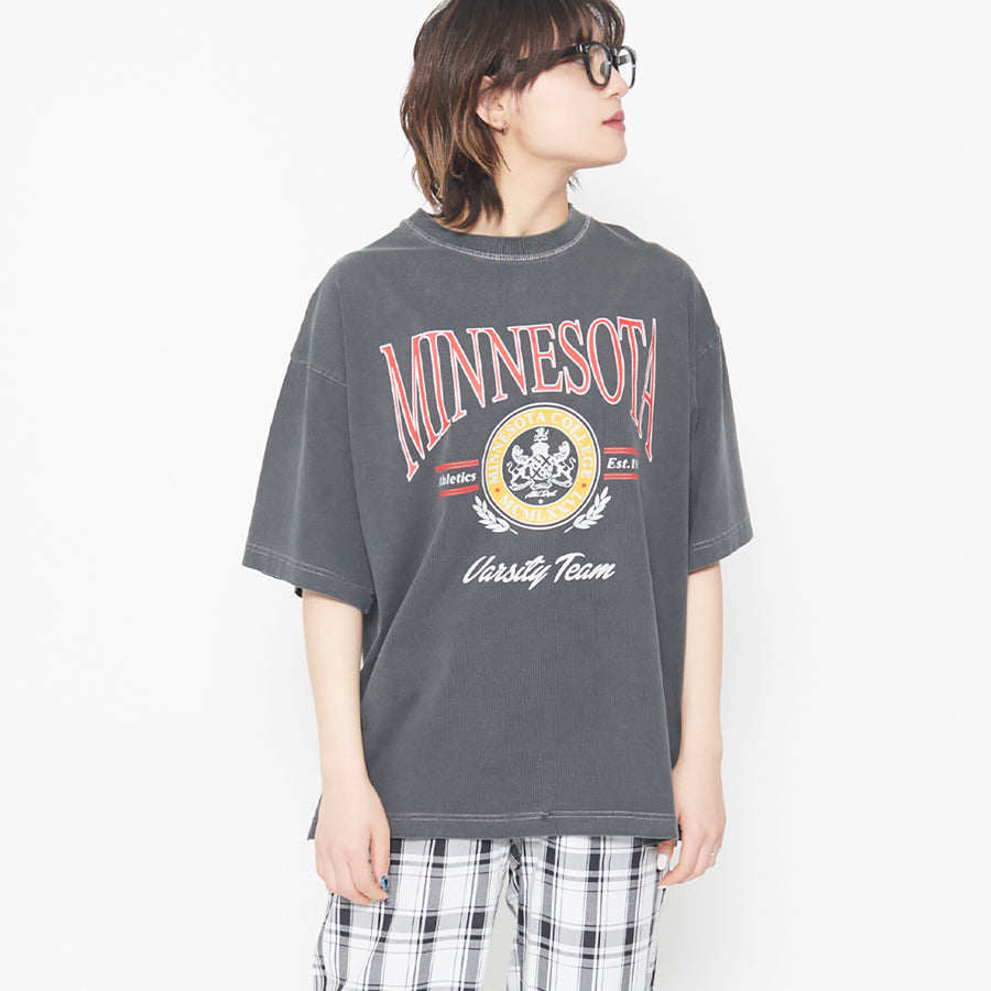 スピリトーゾ Spiritoso MINESOTAカレッジロゴTシャツ