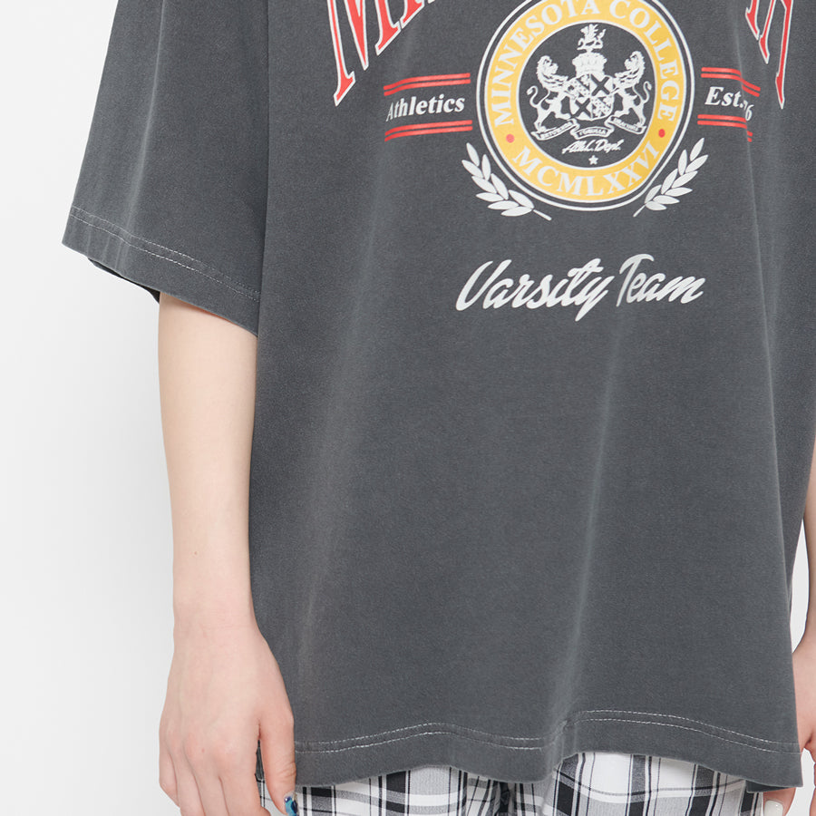 スピリトーゾ Spiritoso MINESOTAカレッジロゴTシャツ