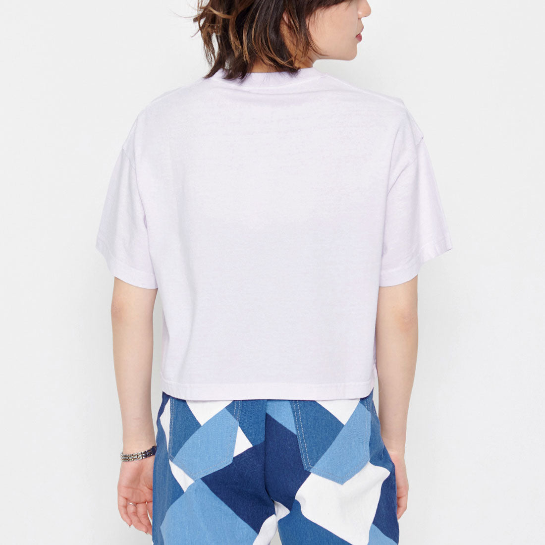 スピリトーゾ Spiritoso CUSTOMタイガープリント ショート丈Tシャツ