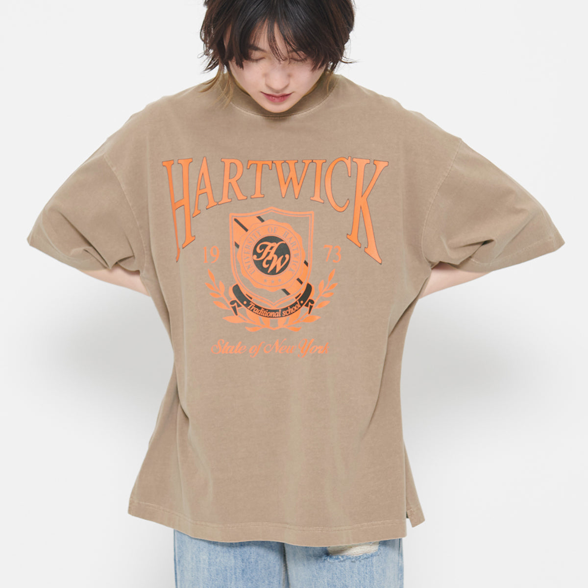 スピリトーゾ Spiritoso HARTWICK カレッジロゴTシャツ
