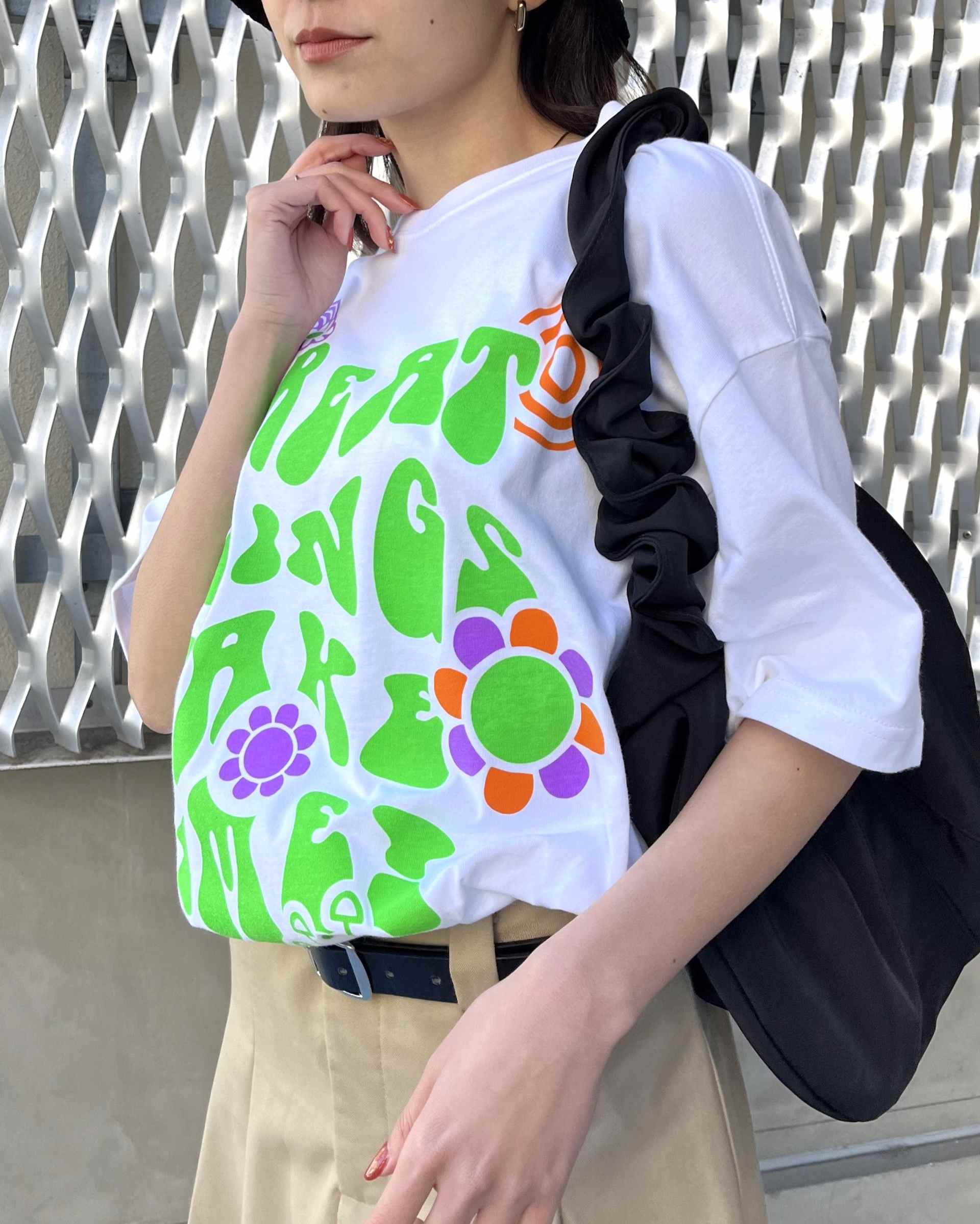 スピリトーゾ Spiritoso レトロヒッピービッグシルエットTシャツ