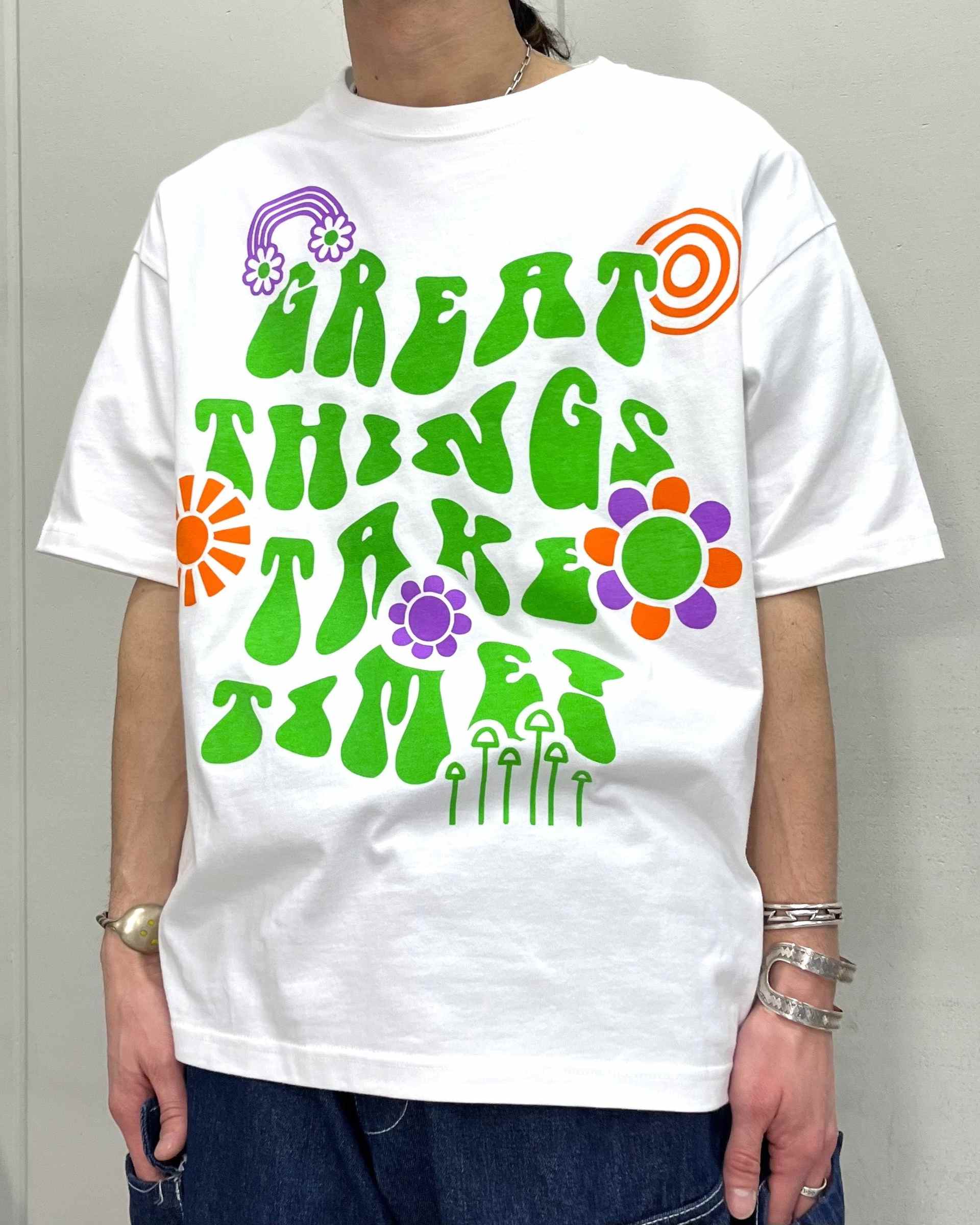 スピリトーゾ Spiritoso レトロヒッピービッグシルエットTシャツ