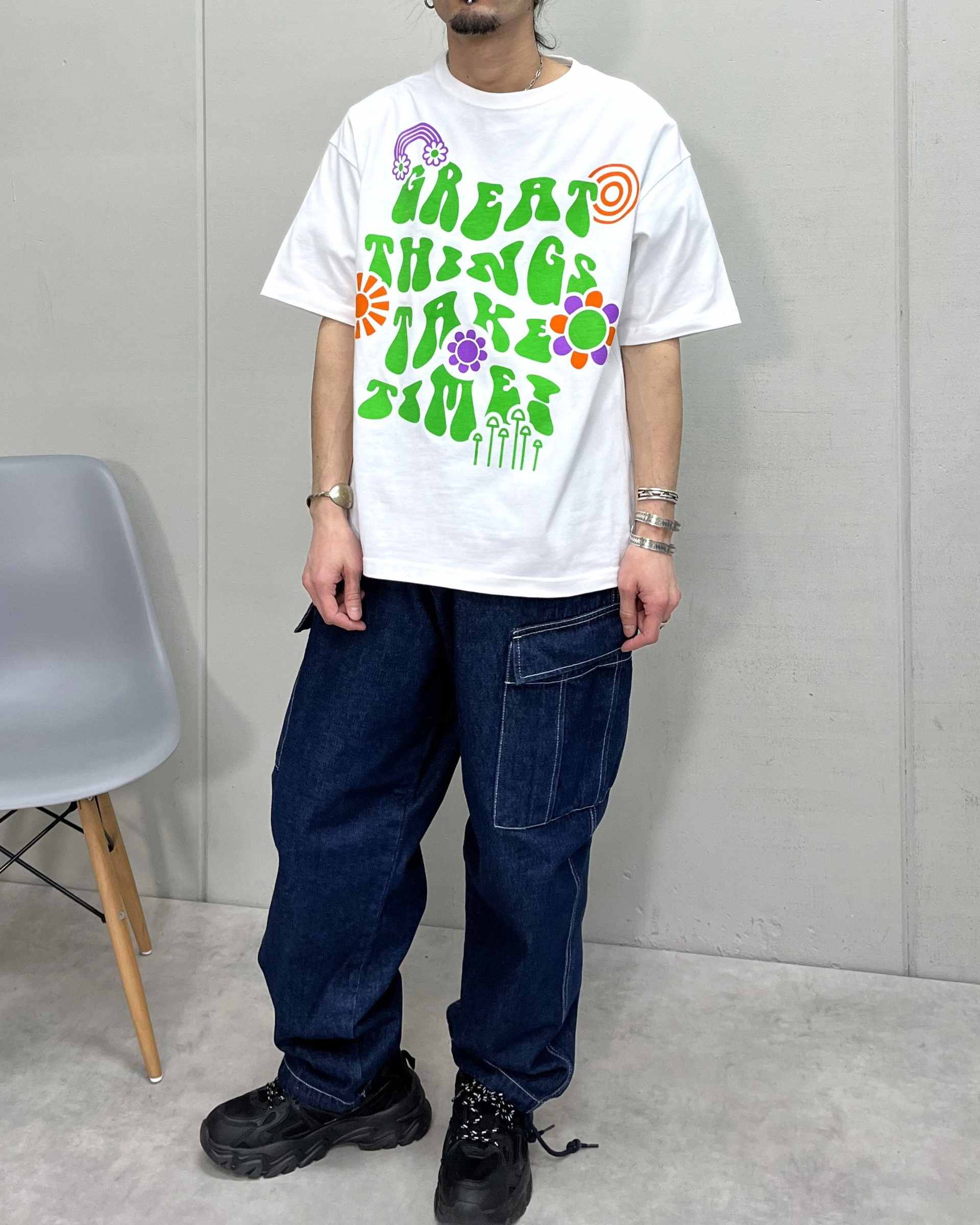 スピリトーゾ Spiritoso レトロヒッピービッグシルエットTシャツ