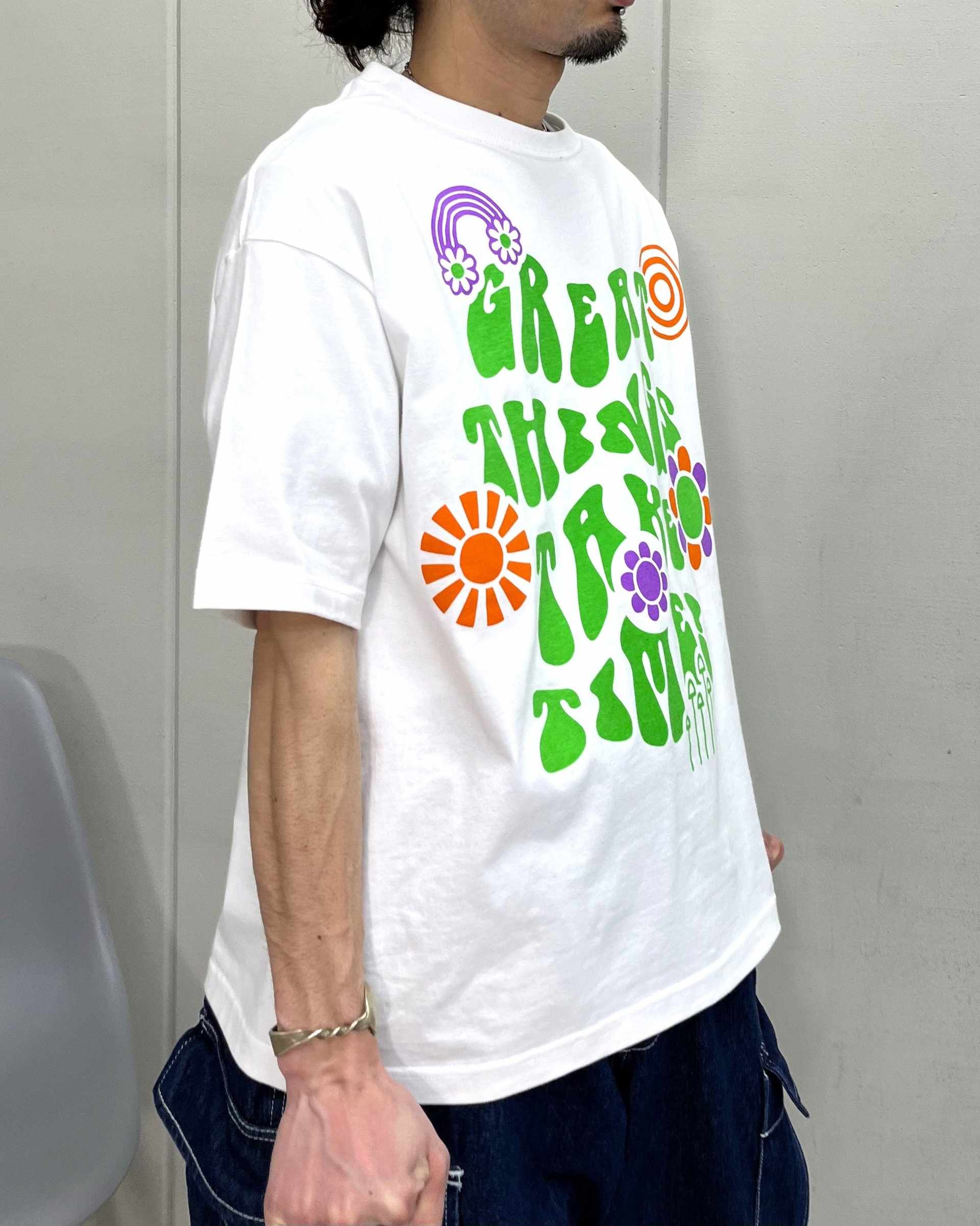 スピリトーゾ Spiritoso レトロヒッピービッグシルエットTシャツ