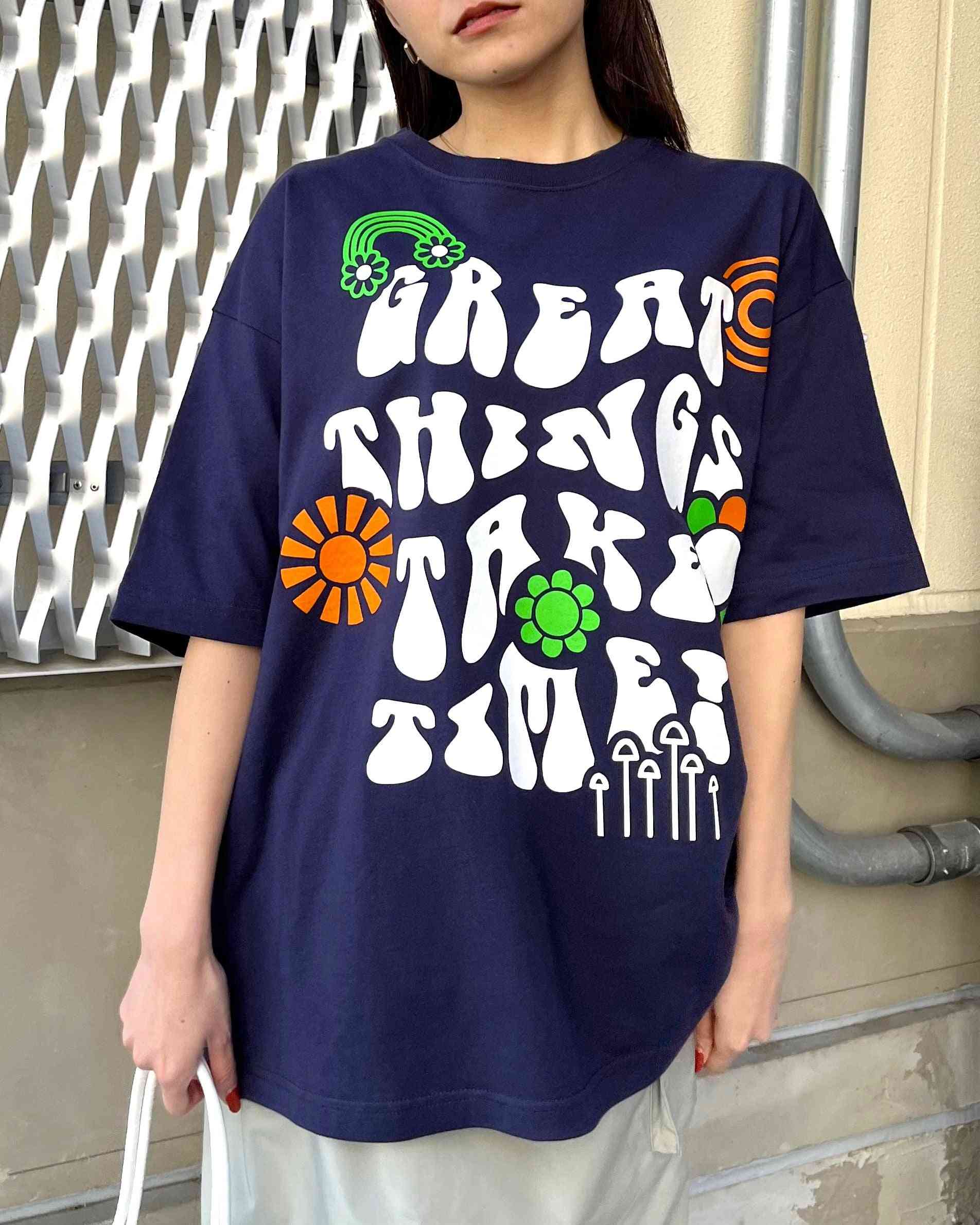 スピリトーゾ Spiritoso レトロヒッピービッグシルエットTシャツ