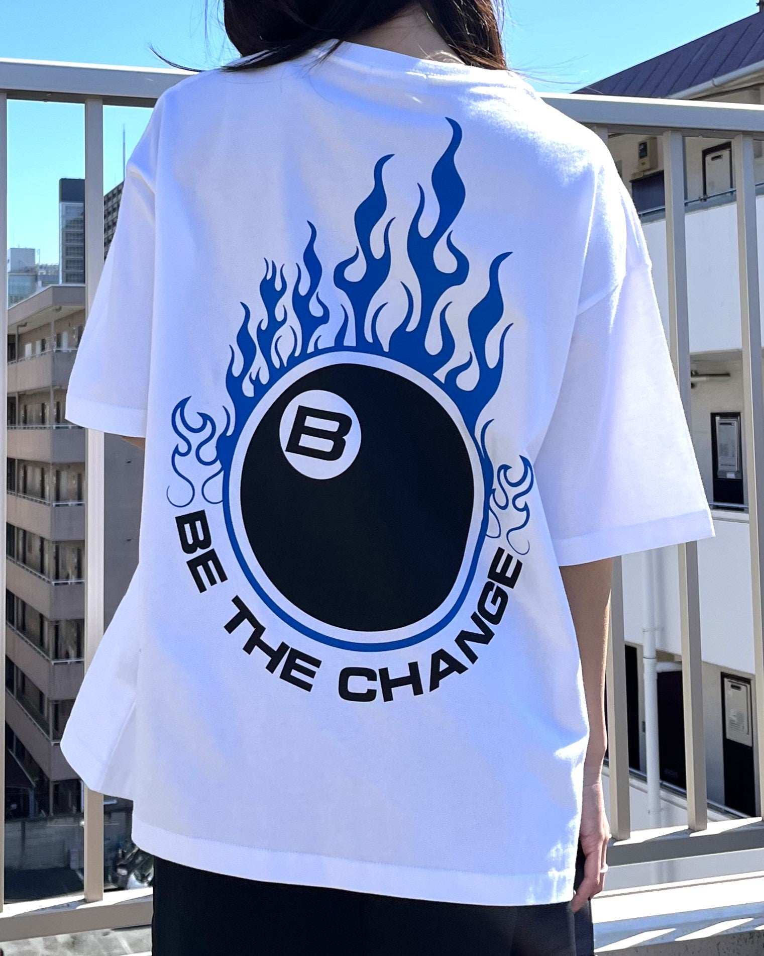 スピリトーゾ Spiritoso ビリヤード両面プリント ビッグシルエットTシャツ