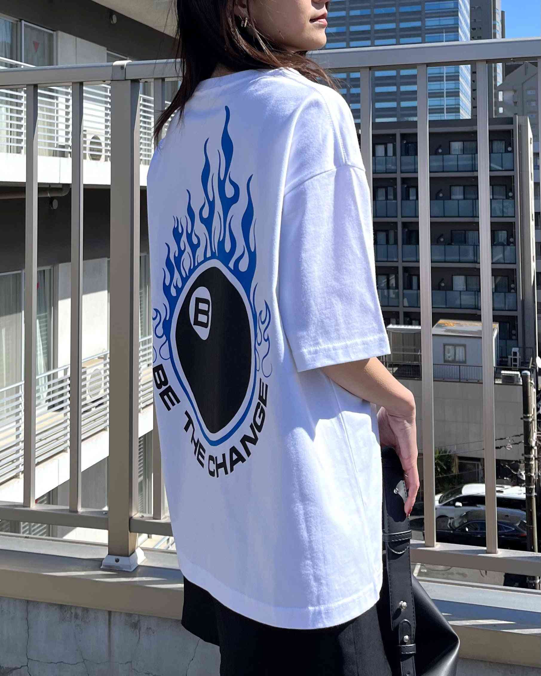 スピリトーゾ Spiritoso ビリヤード両面プリント ビッグシルエットTシャツ