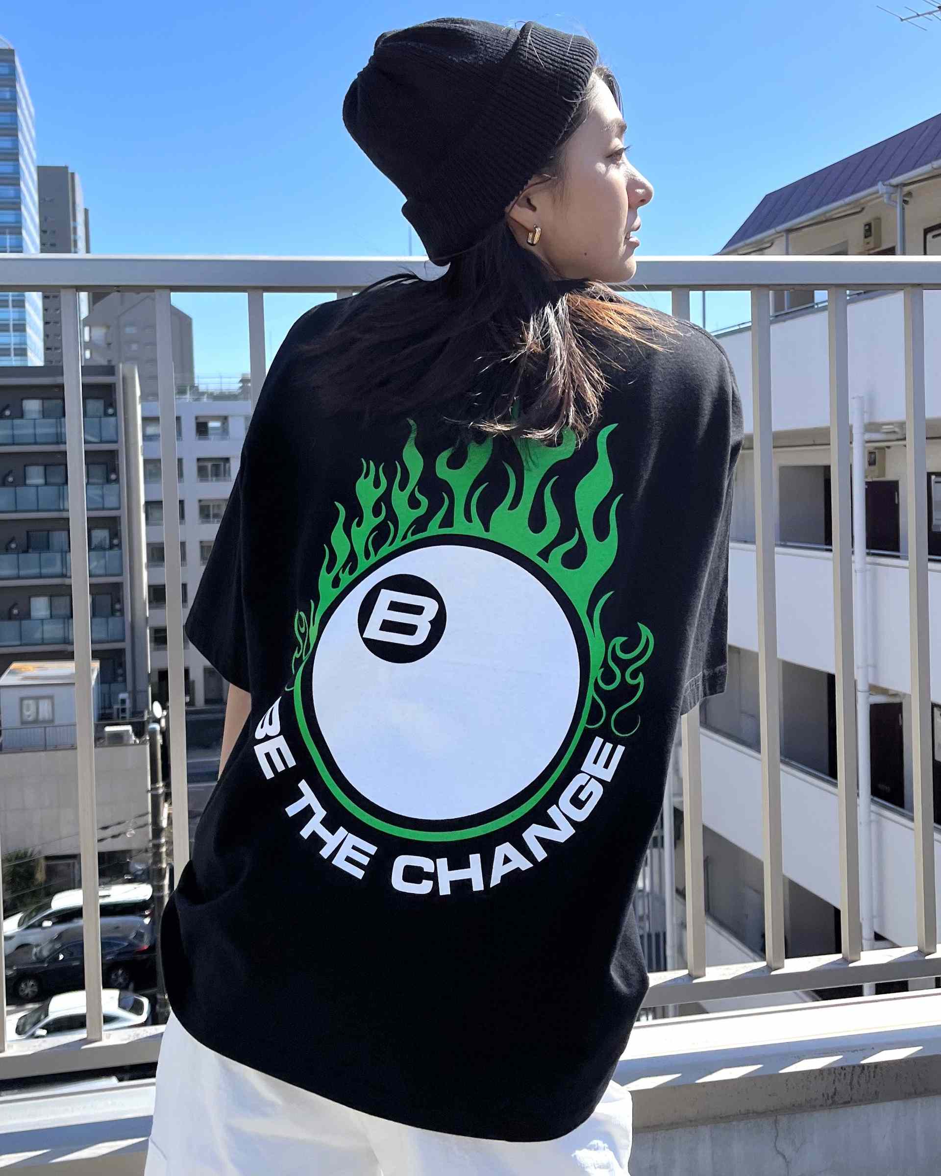 スピリトーゾ Spiritoso ビリヤード両面プリント ビッグシルエットTシャツ