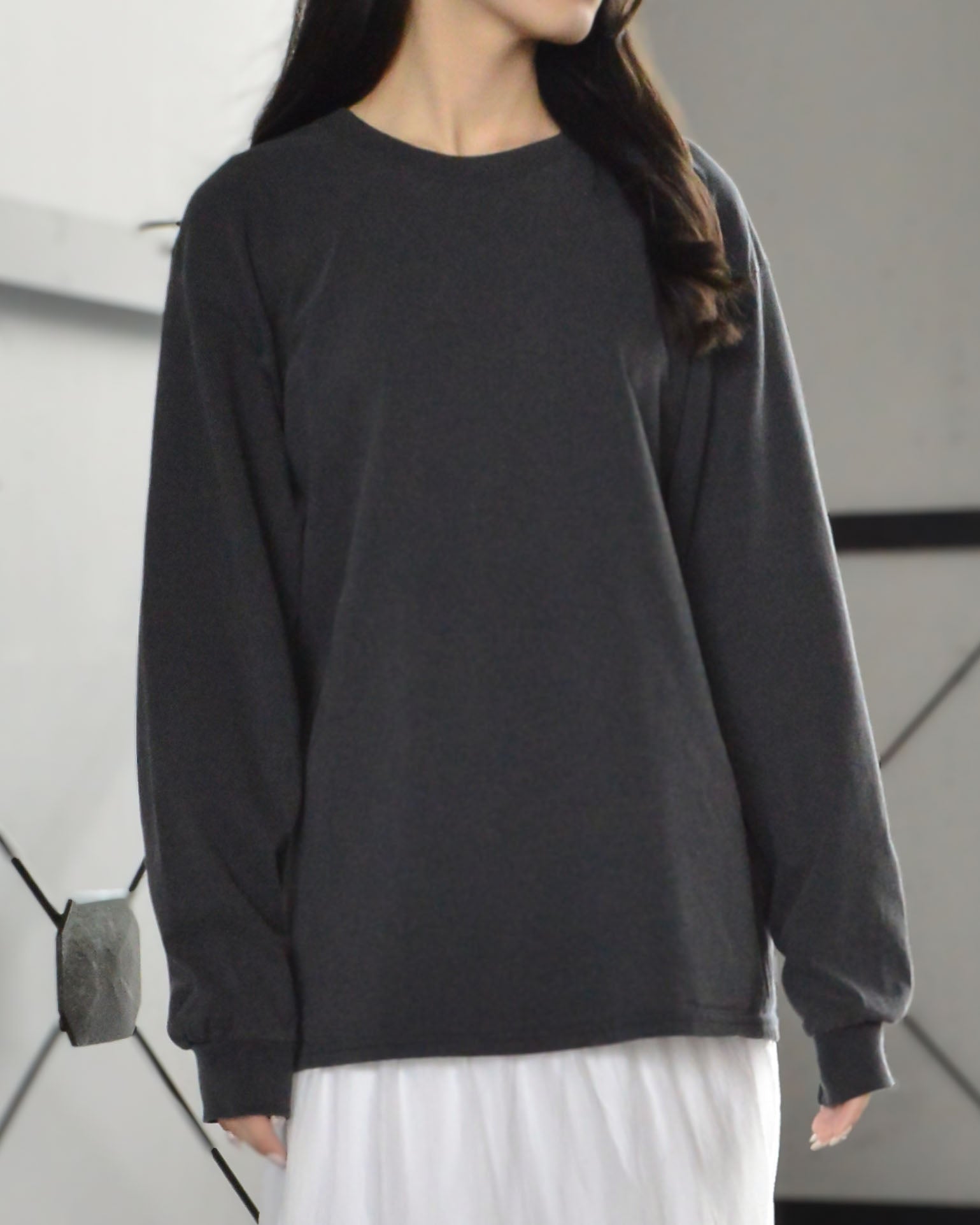 スピリトーゾ Spiritoso GILDAN 洗い加工 ヴィンテージ風ロンT