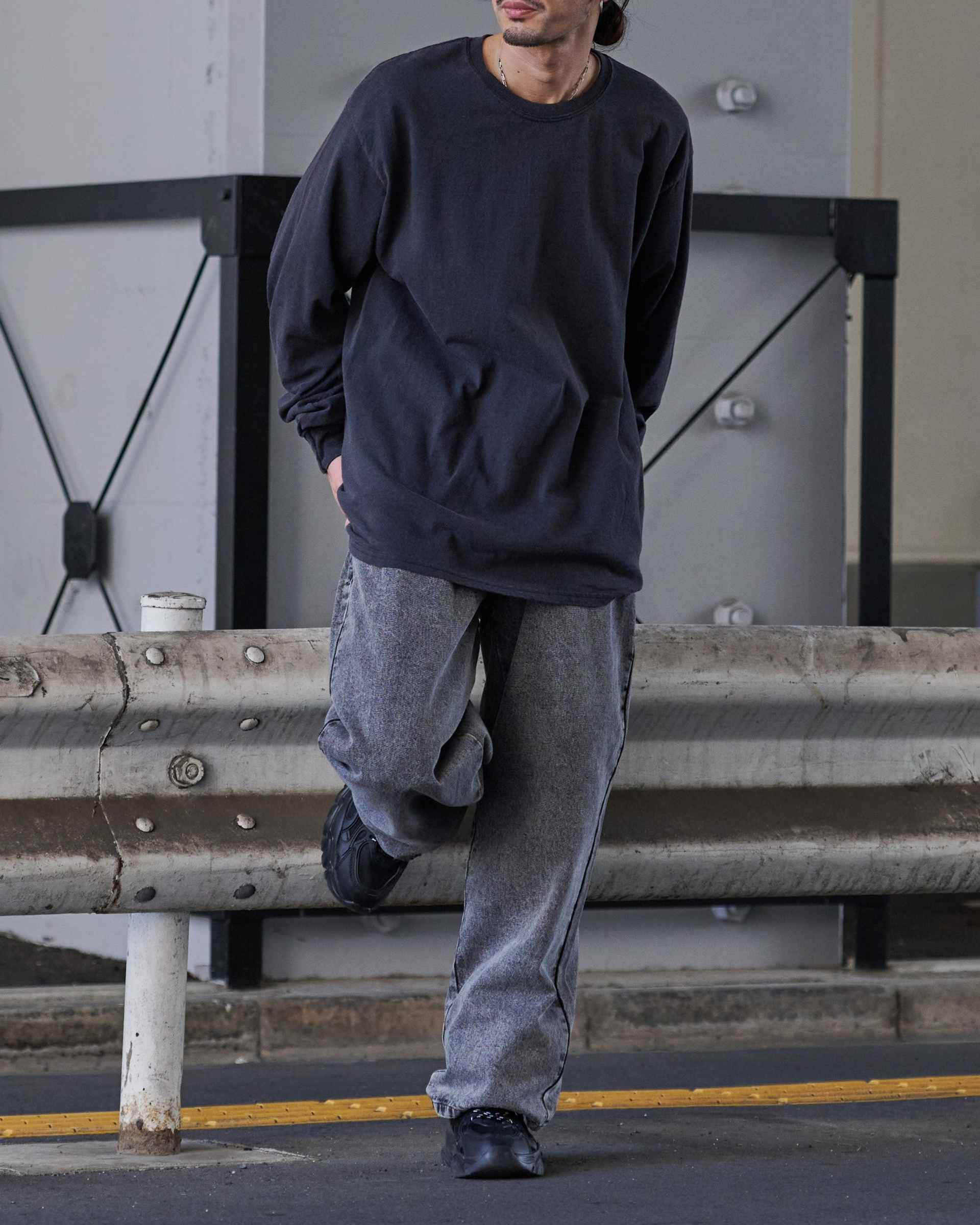 スピリトーゾ Spiritoso GILDAN 洗い加工 ヴィンテージ風ロンT