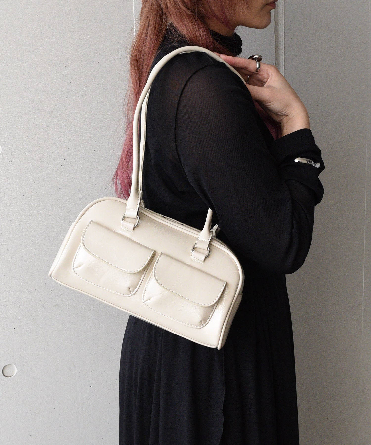 alfredo BANNISTER/leather Boston bag/Y2K 【公式通販】 alfredo BANNISTER/leather Boston bag/Y2K 【公式通販】
