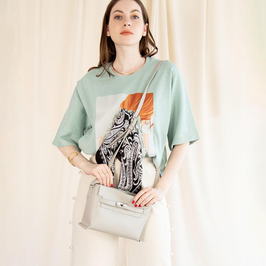 Styro Belt Clasp Shoulder Bag