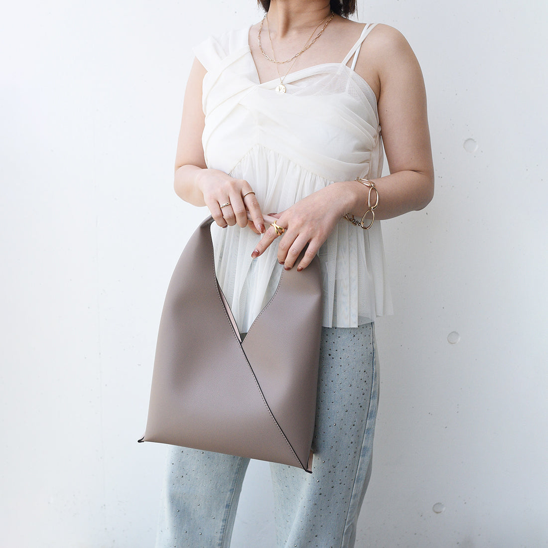 スタイロ styiro カシュクールワンハンドルバッグ