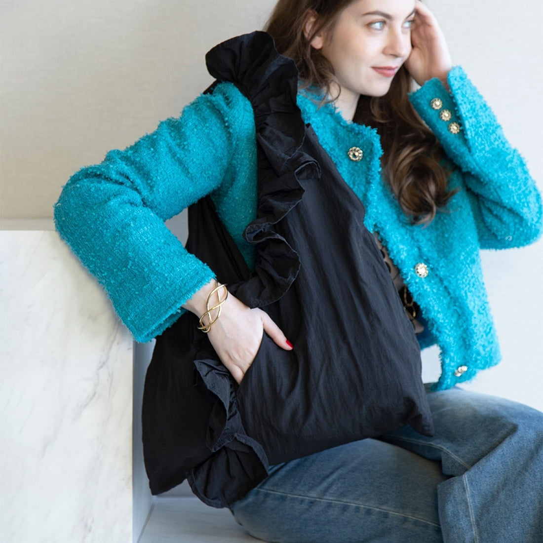 Styro Frill Cache-Coeur Bag