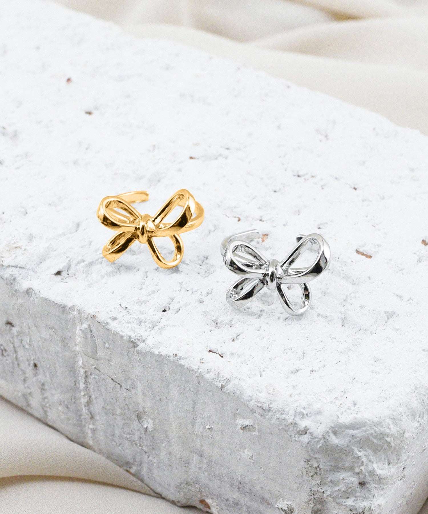 Styiro Nickel-Free Metal Ribbon Ring Metal Allergy Compatible