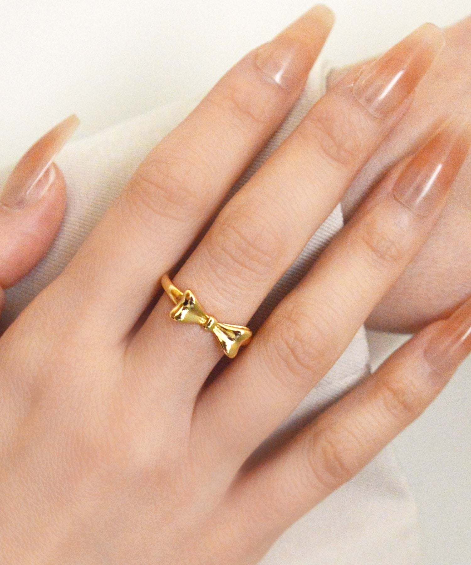 Styiro Nickel-Free Metal Ribbon Ring Metal Allergy Compatible