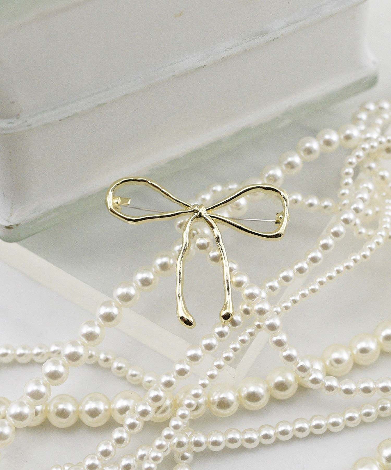 スタイロ styiro 金屬線絲緞帶胸針