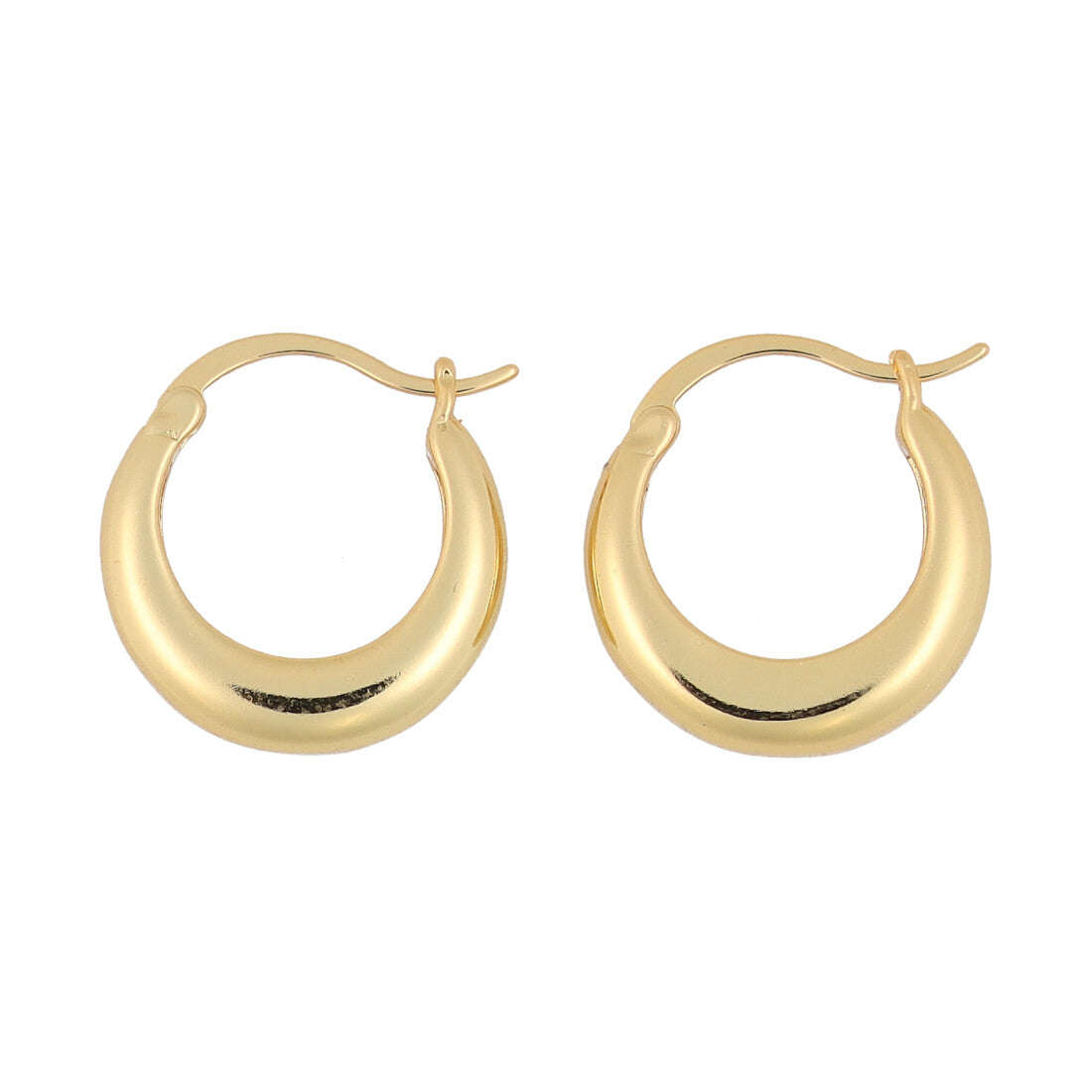 スタイロ styiro ニッケルフリー ぷっくりフープ メタルピアス (ゴールド) ゴールド