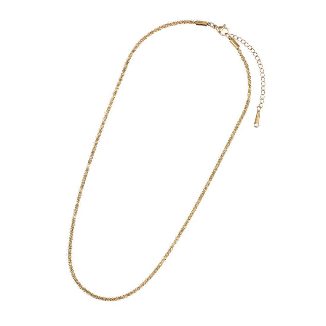 スタイロ styiro 水に強く変色しにくい 金属アレルギー対応 シャイニーチェーンステンレスネックレス (ゴールド) ゴールド