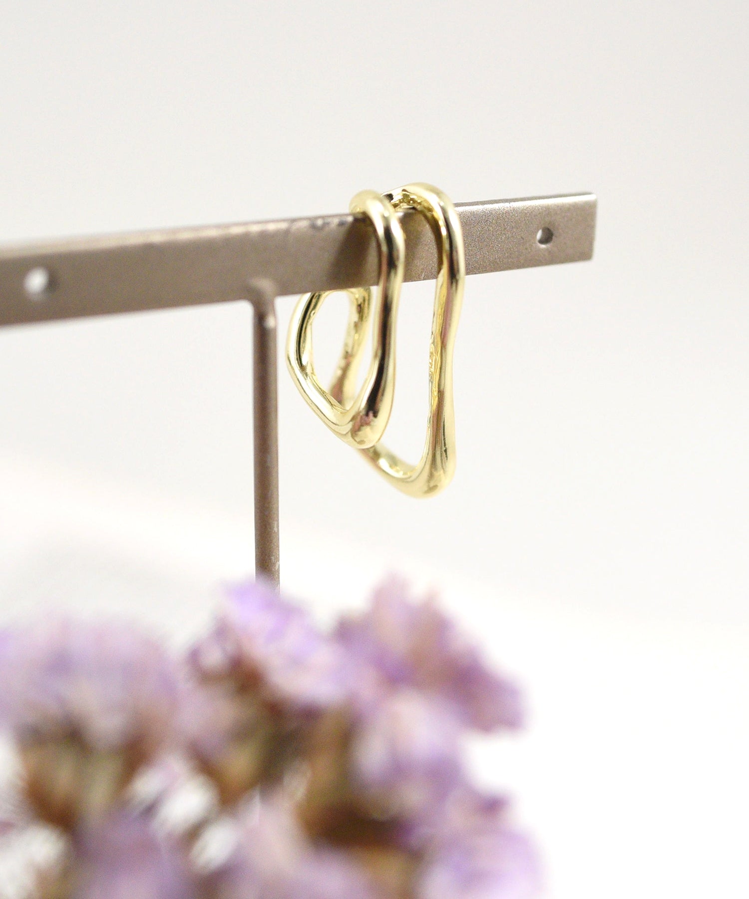 スタイロ styiro ニッケルフリーダブルメタルイヤーカフ (ゴールド) ゴールド