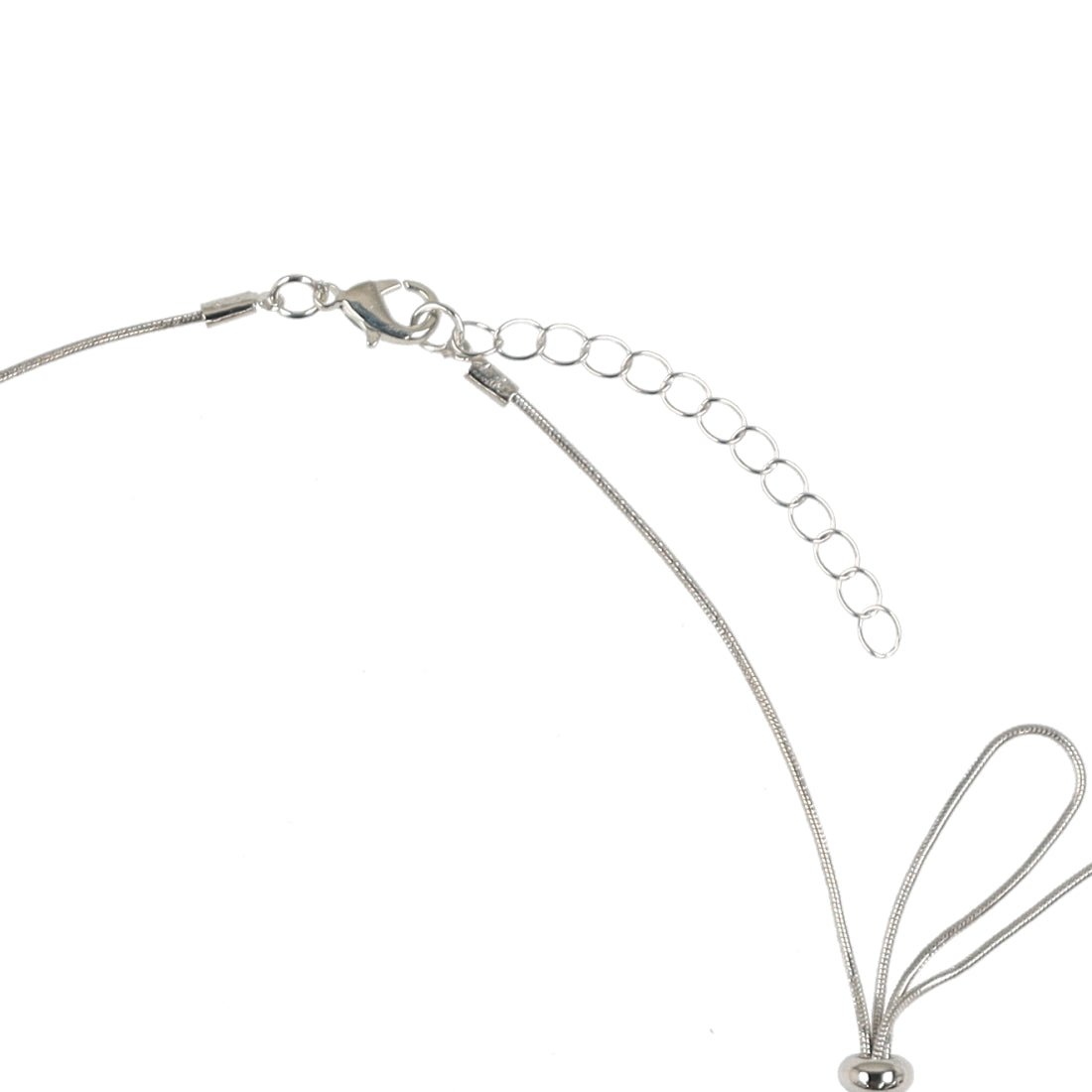 スタイロ styiro ニッケルフリー リボンチェーンネックレス (シルバー) シルバー