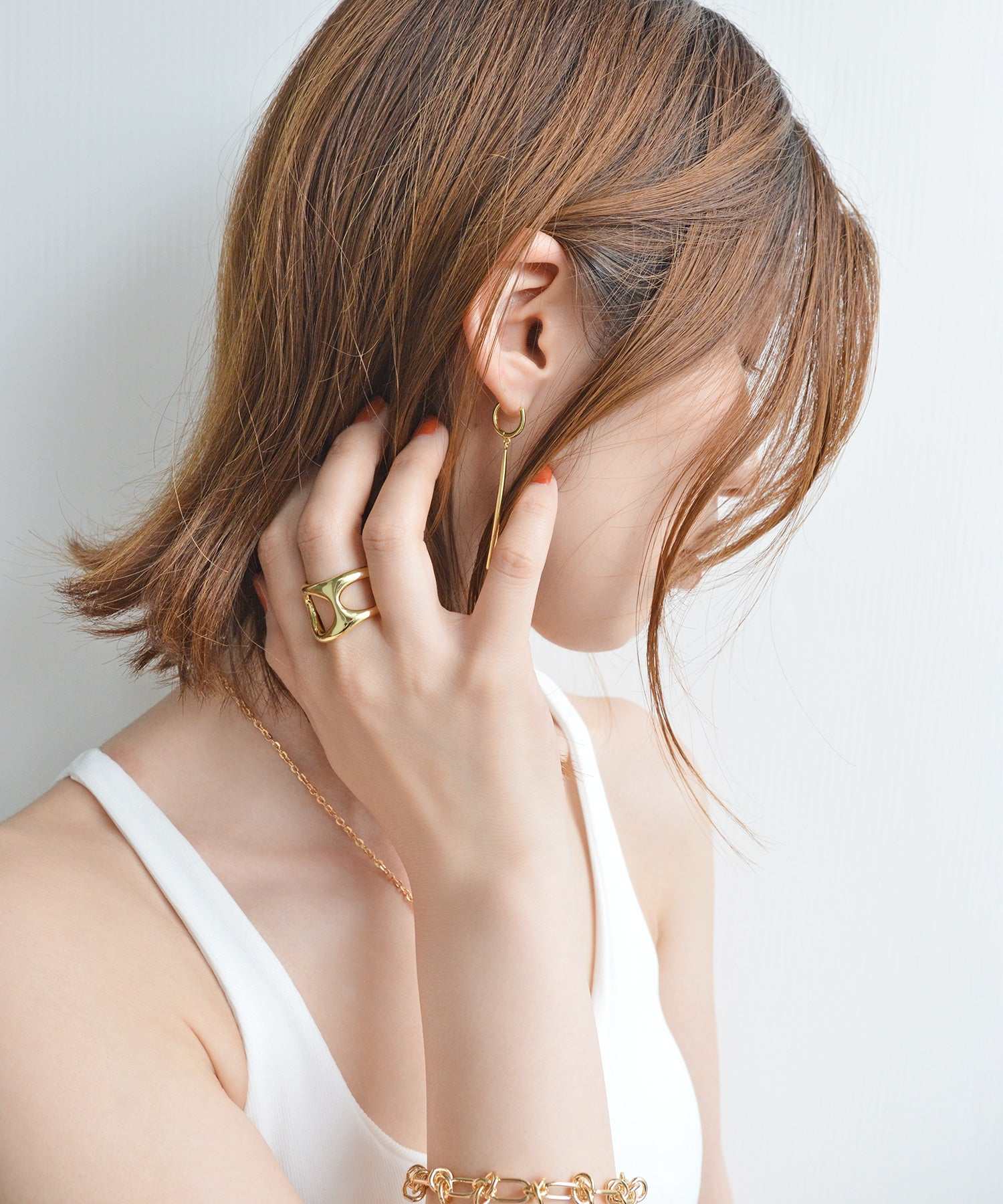 スタイロ styiro メタルスティックフープピアス ニッケルフリー (ゴールド) ゴールド