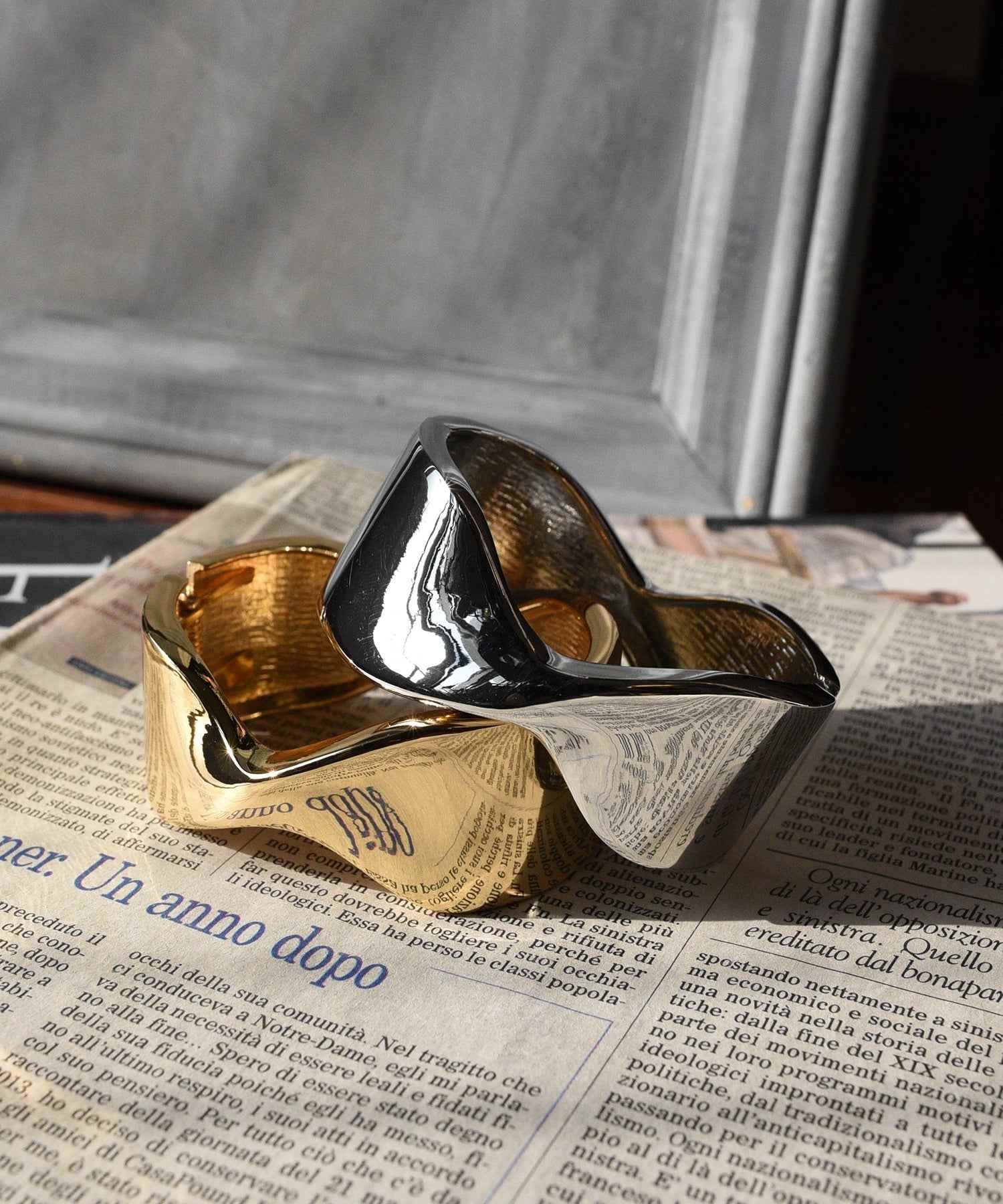 スタイロ styiro ニッケルフリー リボンクリップバングル (シルバー) シルバー