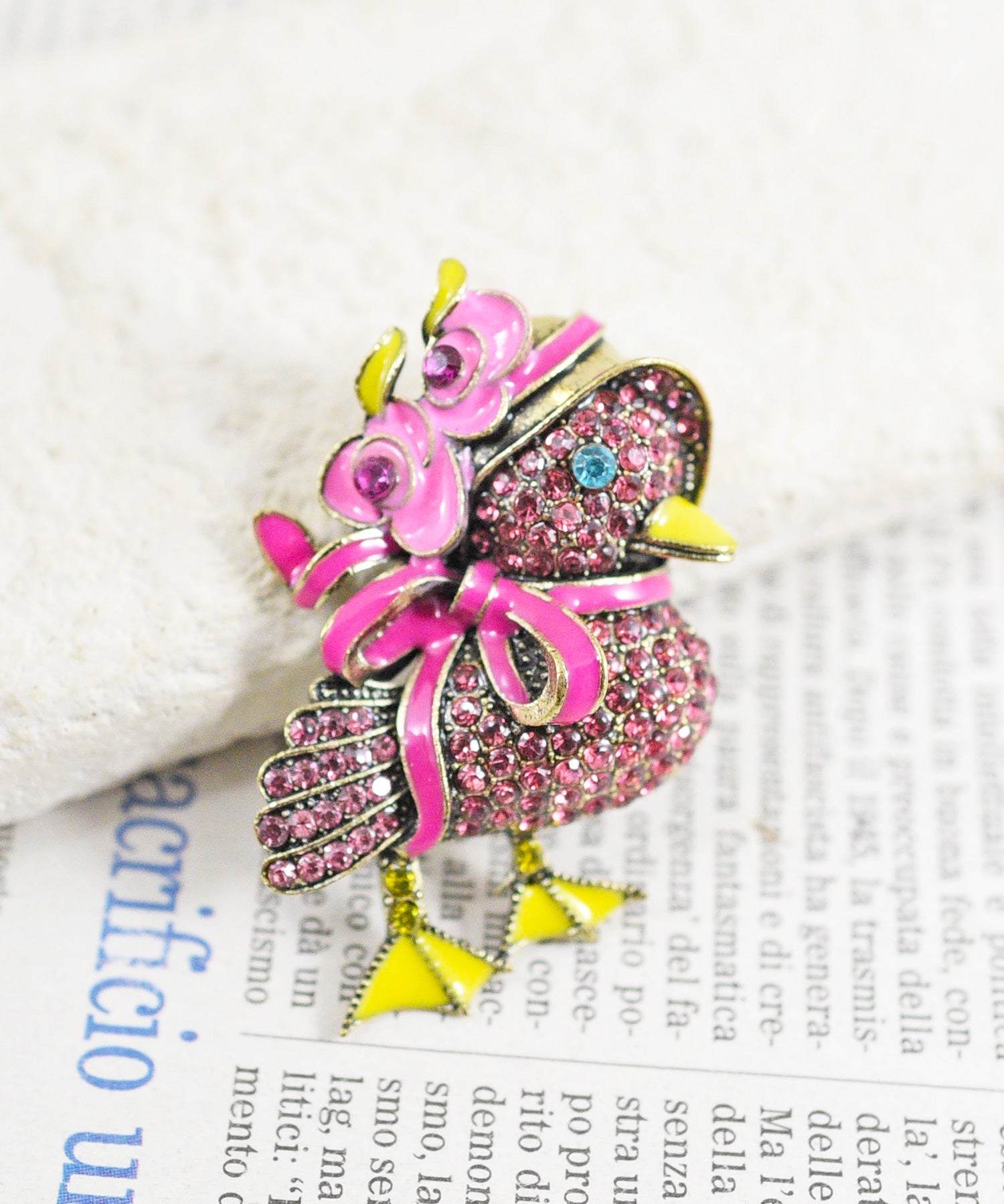 スタイロ styiro ピンクのアヒルブローチ (ピンク) ピンク