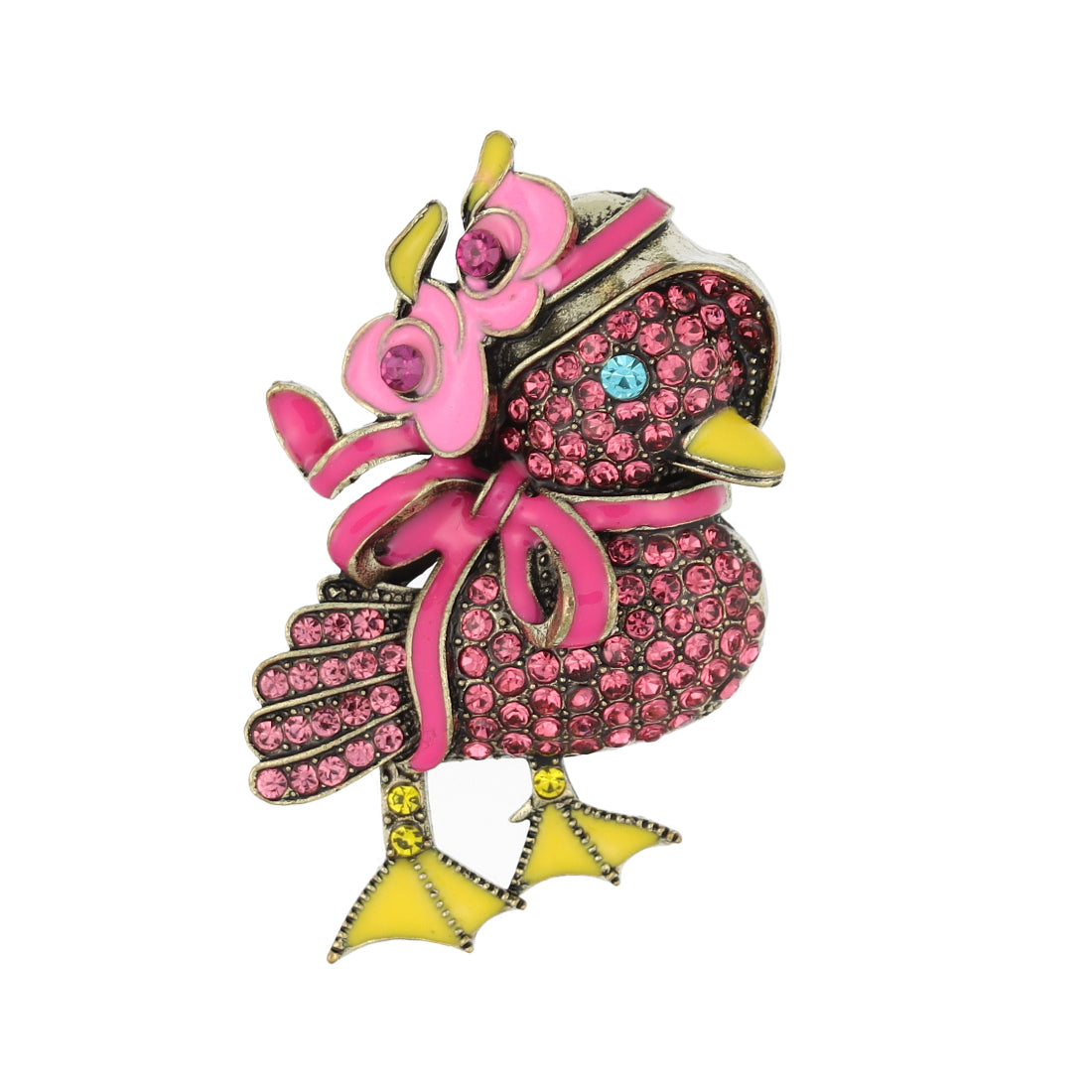 スタイロ styiro ピンクのアヒルブローチ (ピンク) ピンク