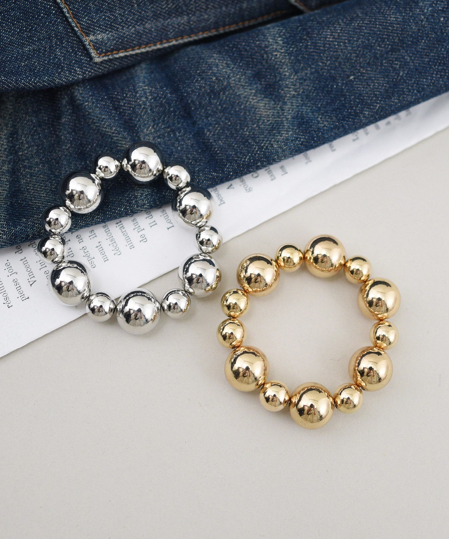 スタイロ styiro メタルパールブレスレット (ゴールド) ゴールド