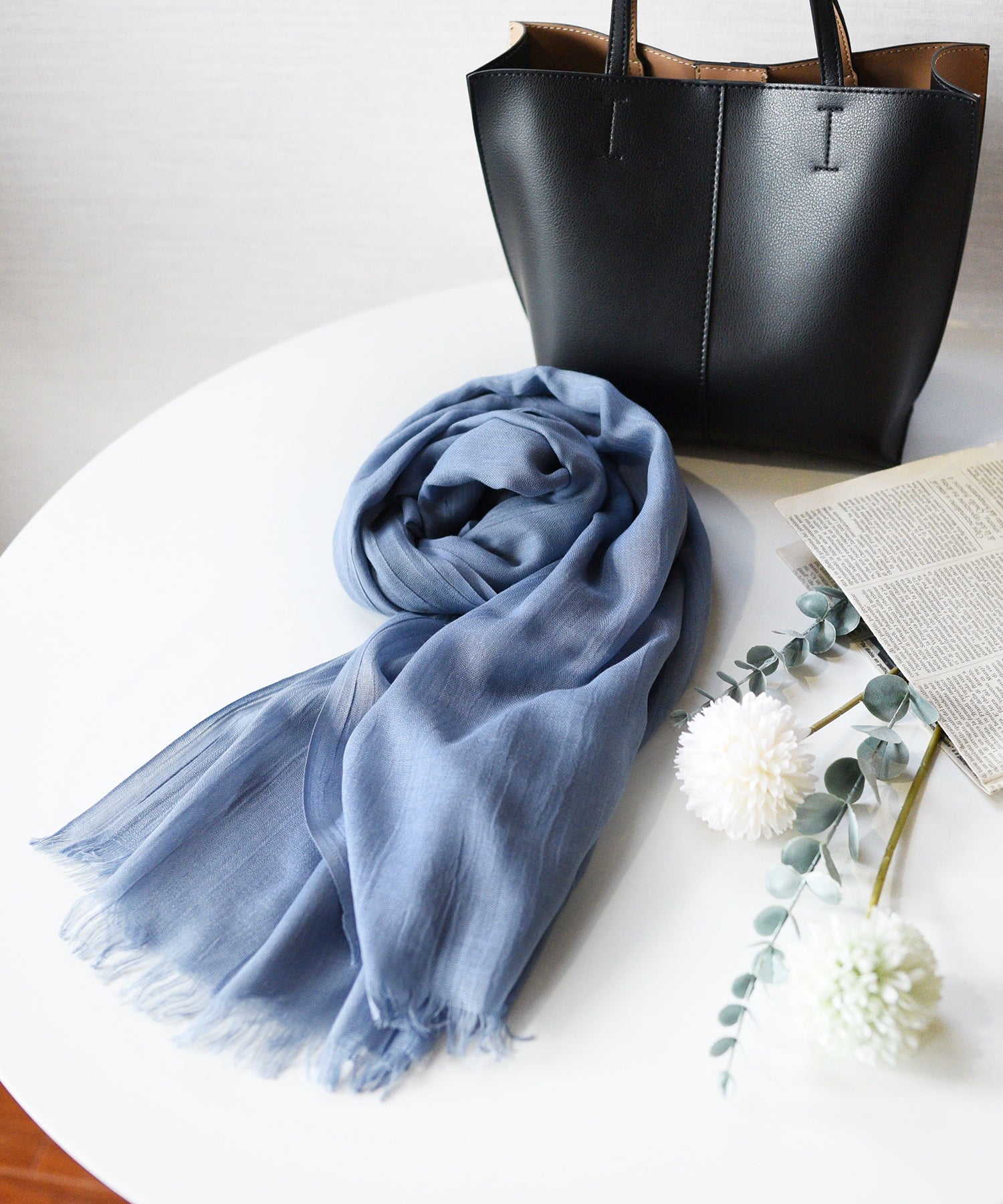 スタイロ styiro 365日使えるUV対策 軽やか大判ストール 薄手 無地 春夏秋冬 (ダークグレー) ダークグレー